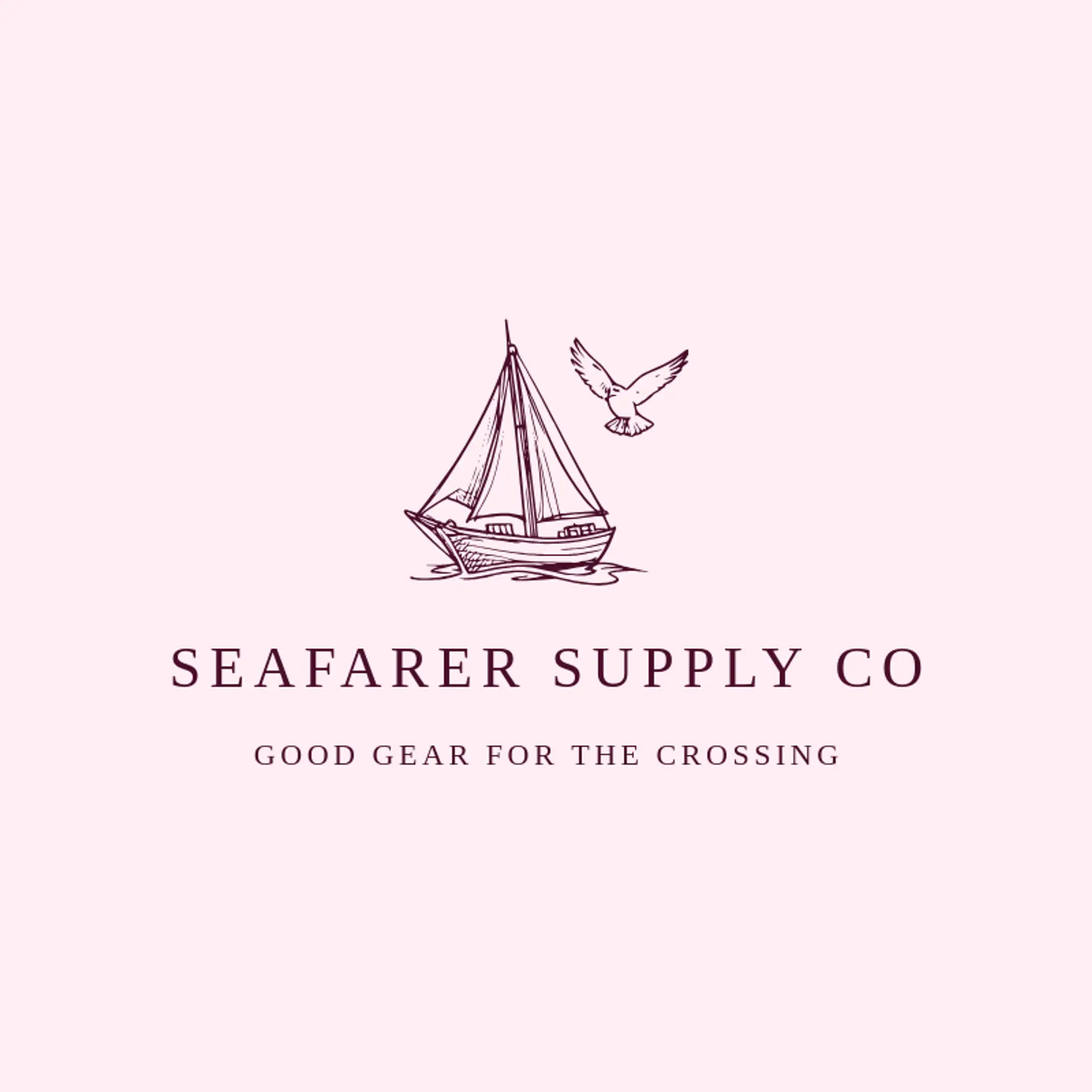 Seafarer Supply Co logo for nautical
