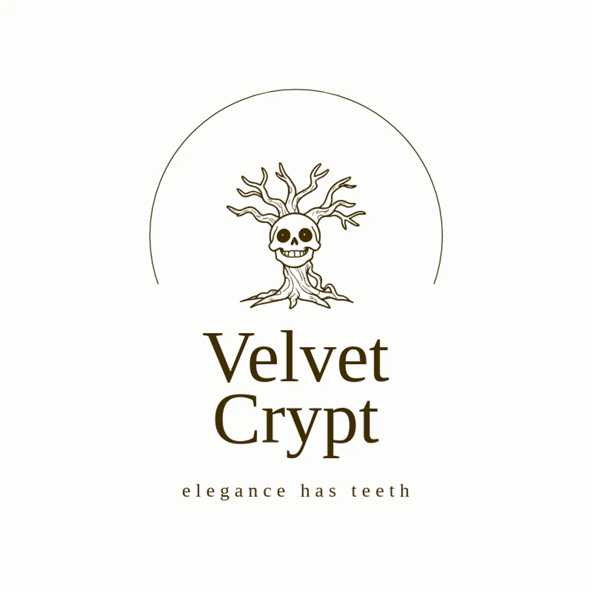 Velvet Crypt logo for horror