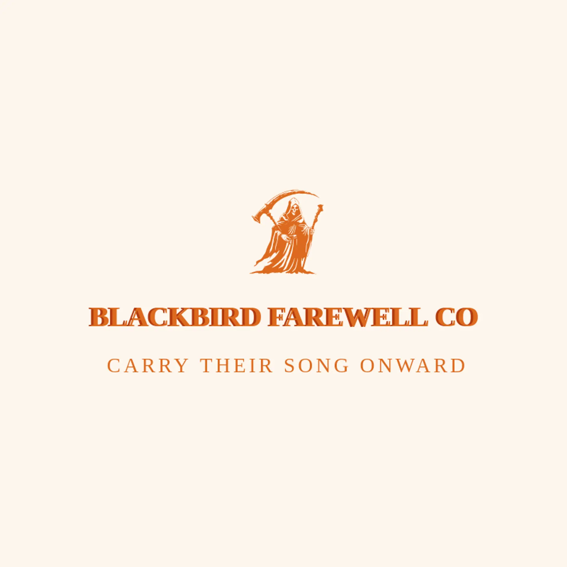Blackbird Farewell Co logo for Death
