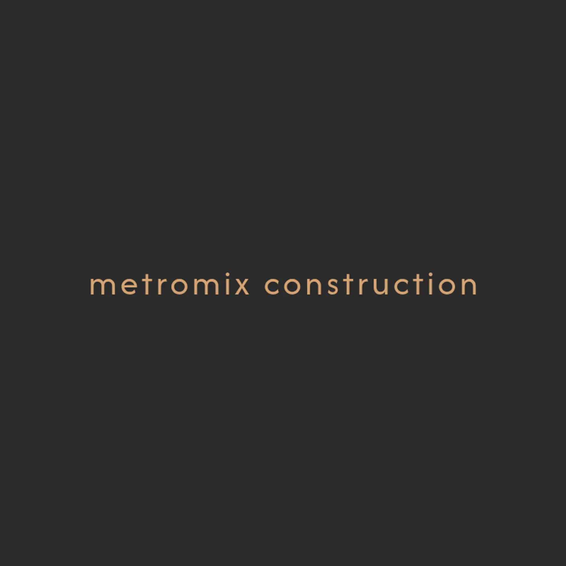 MetroMix Construction logo for concrete construction