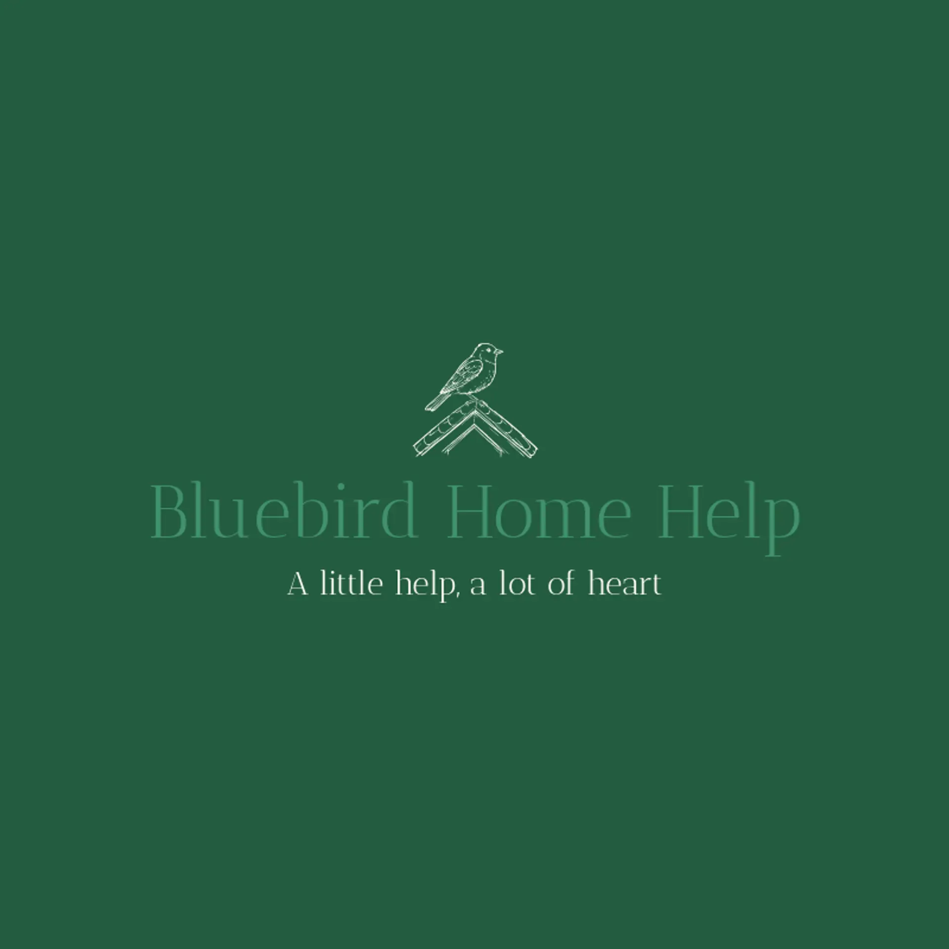 Bluebird Home Help logo for care