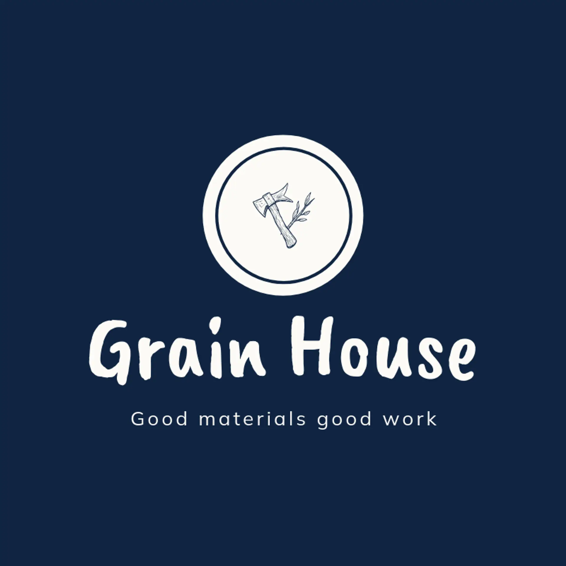 Grain House logo for wood