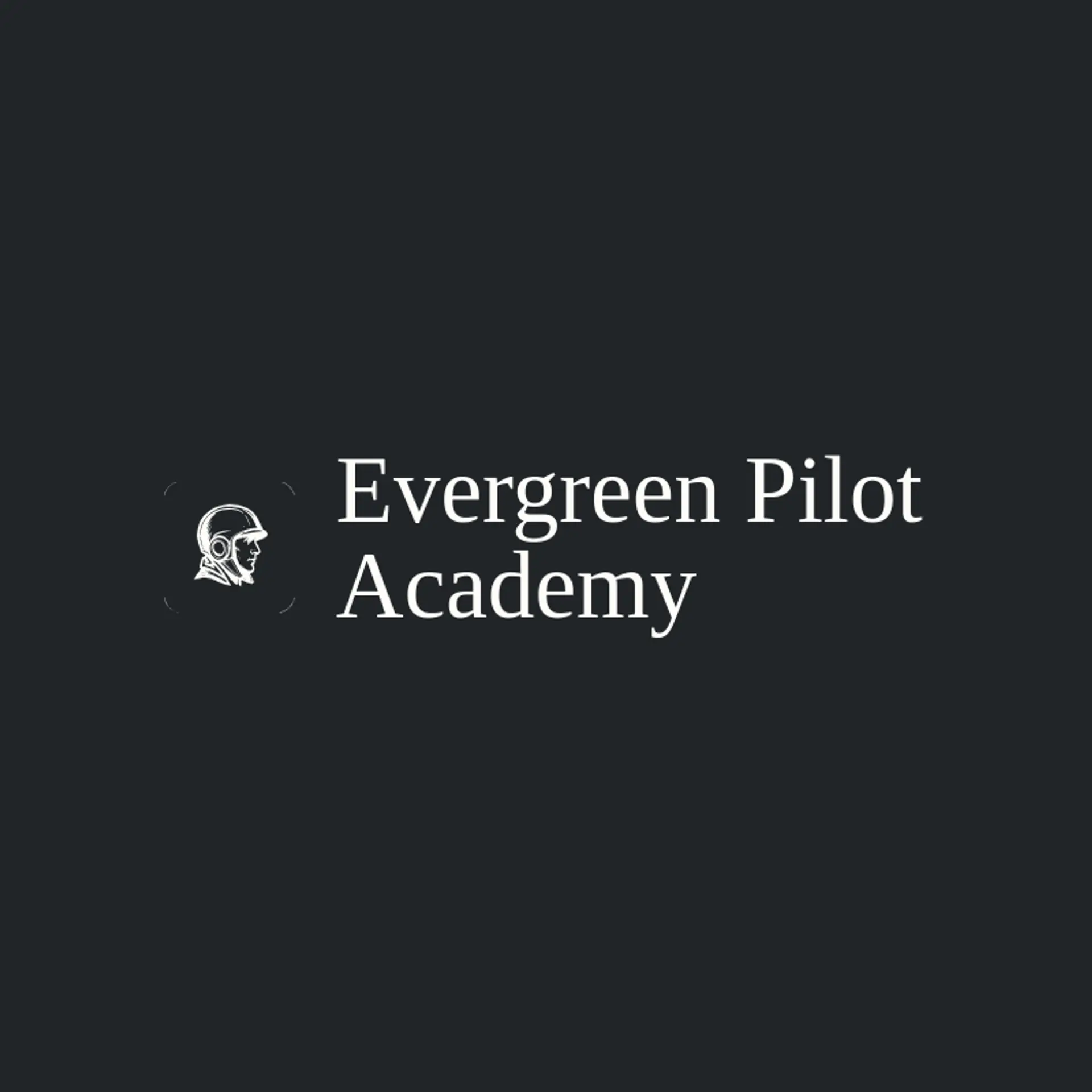 Evergreen Pilot Academy logo for aviator