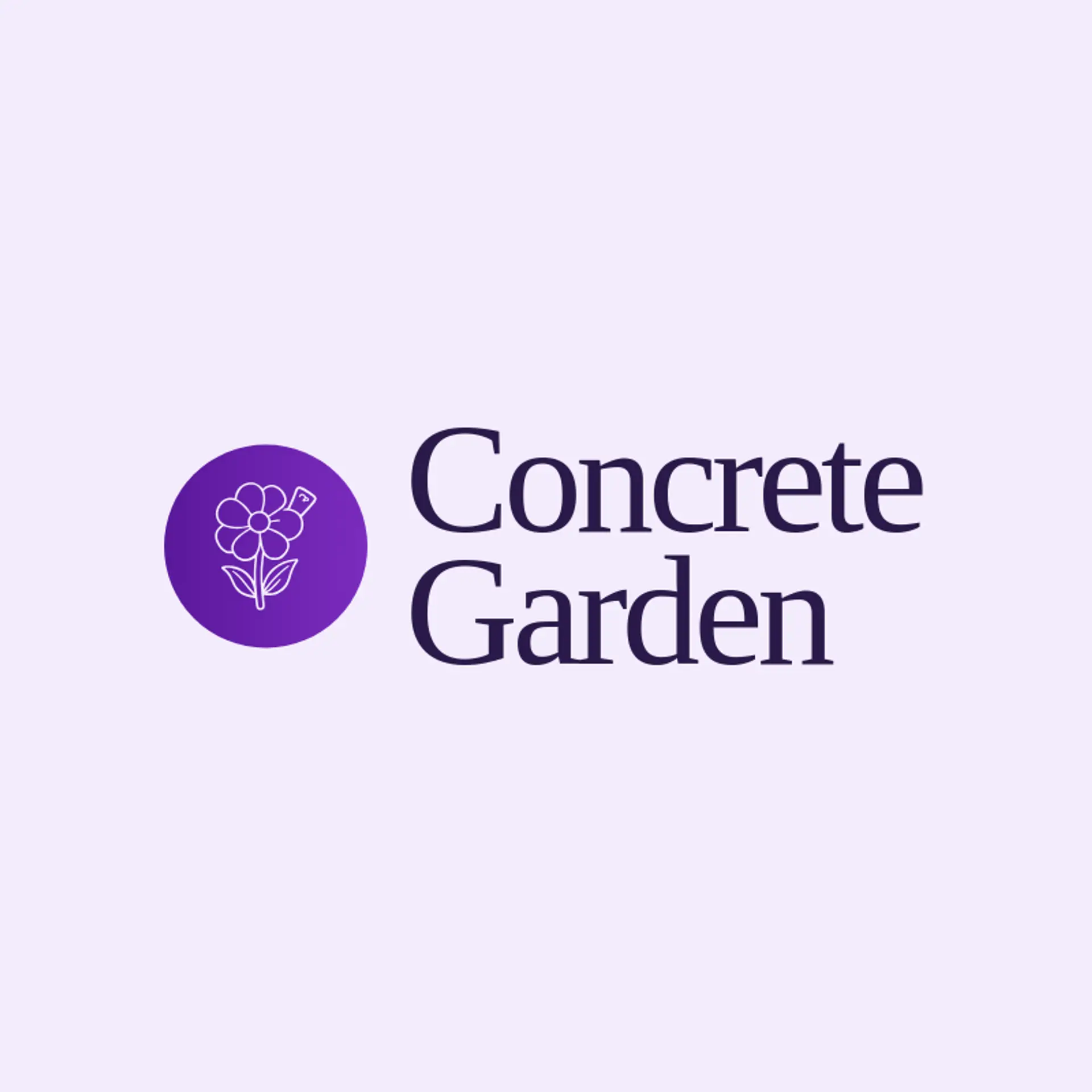 Concrete Garden logo for rock band