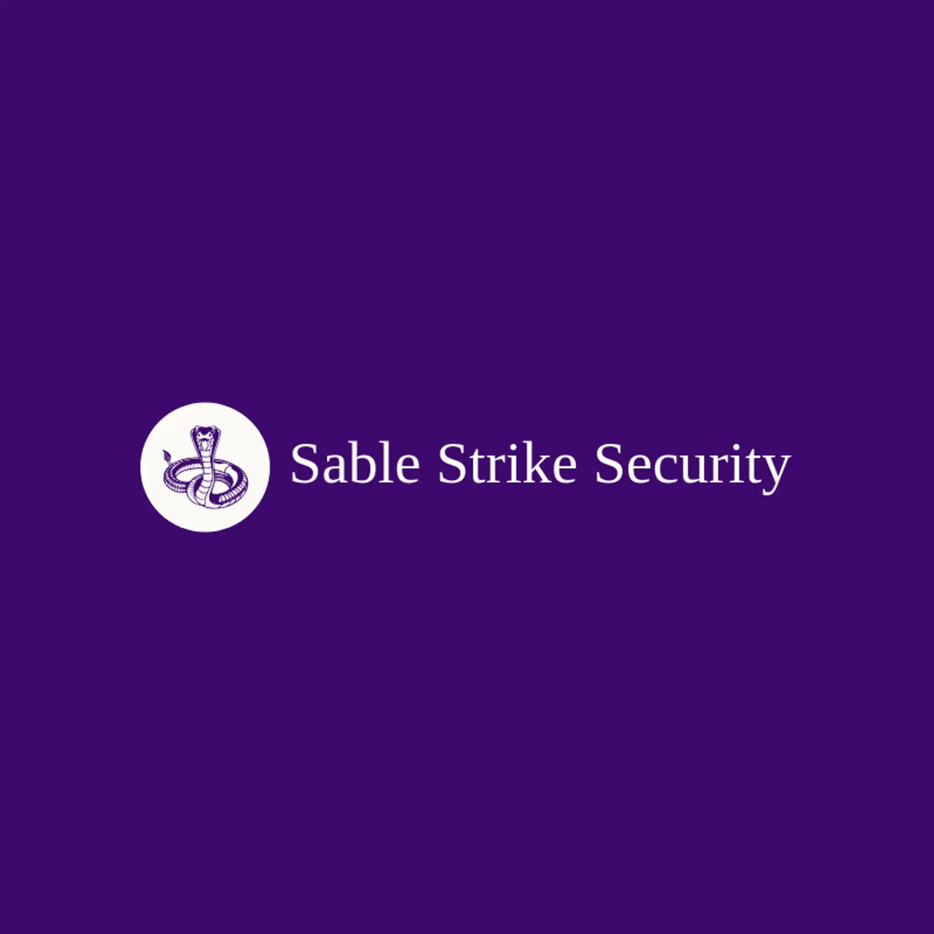 Sable Strike Security logo for cobra