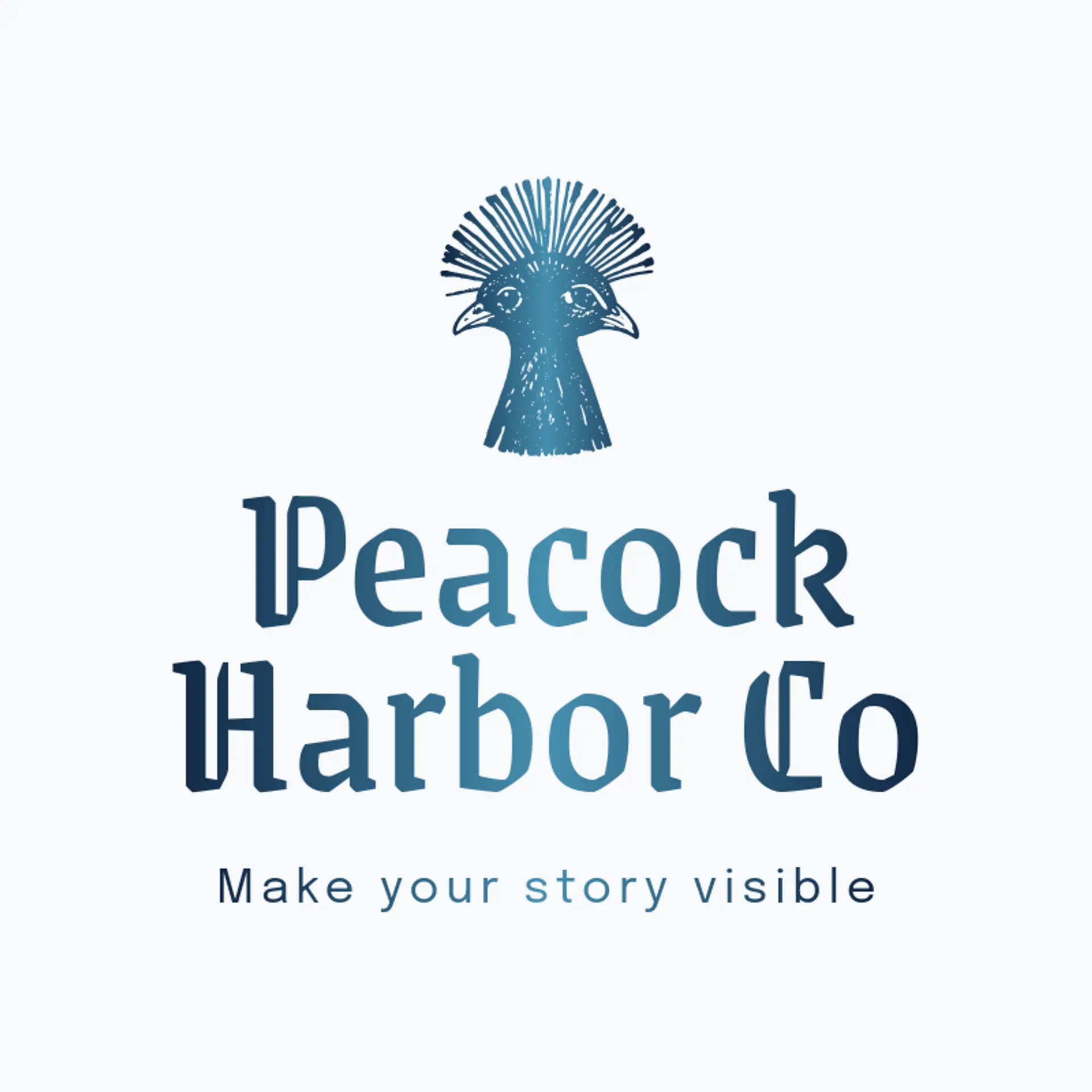Peacock Harbor Co logo for peacock
