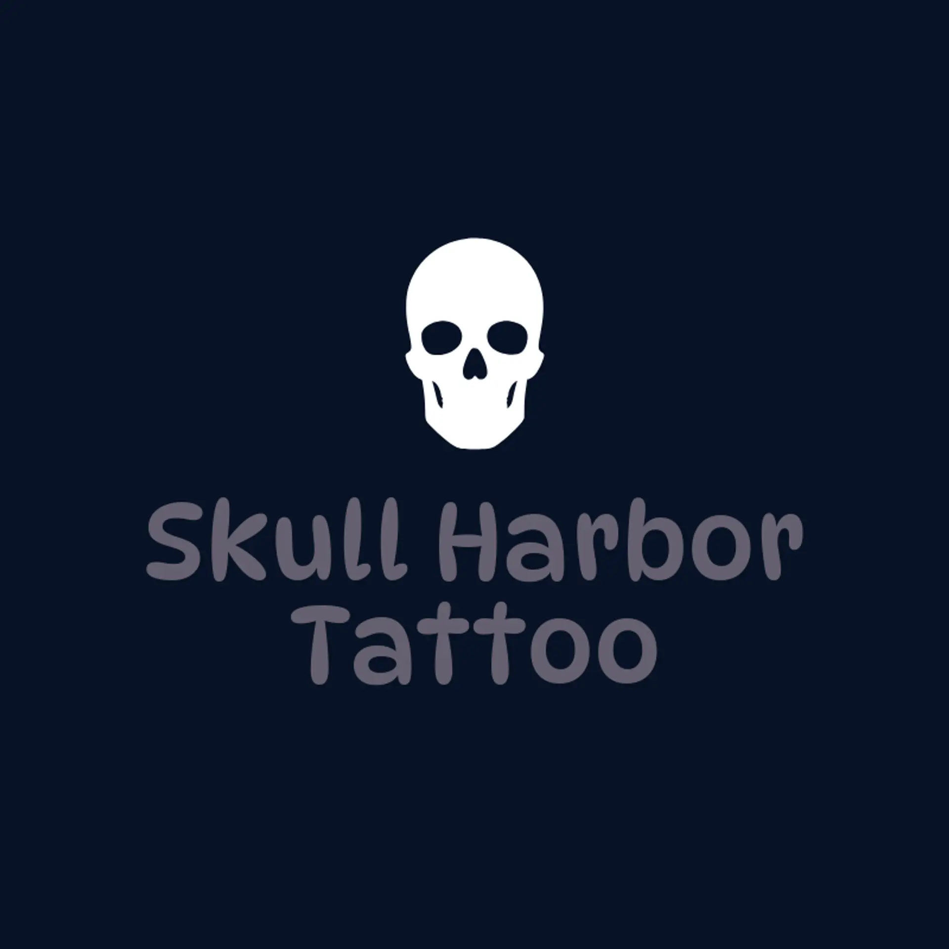 Skull Harbor Tattoo logo for skull