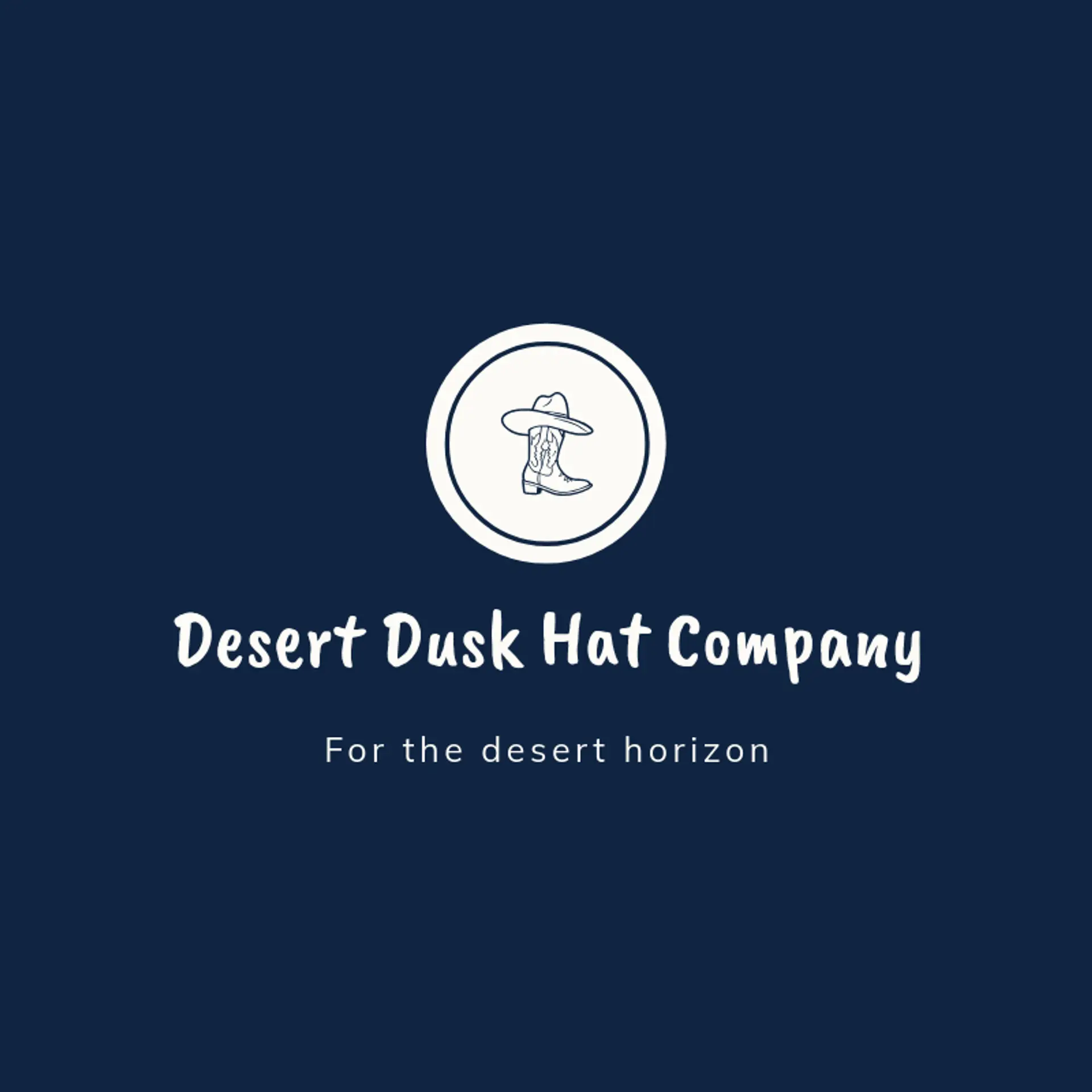Desert Dusk Hat Company logo for cowboy hat