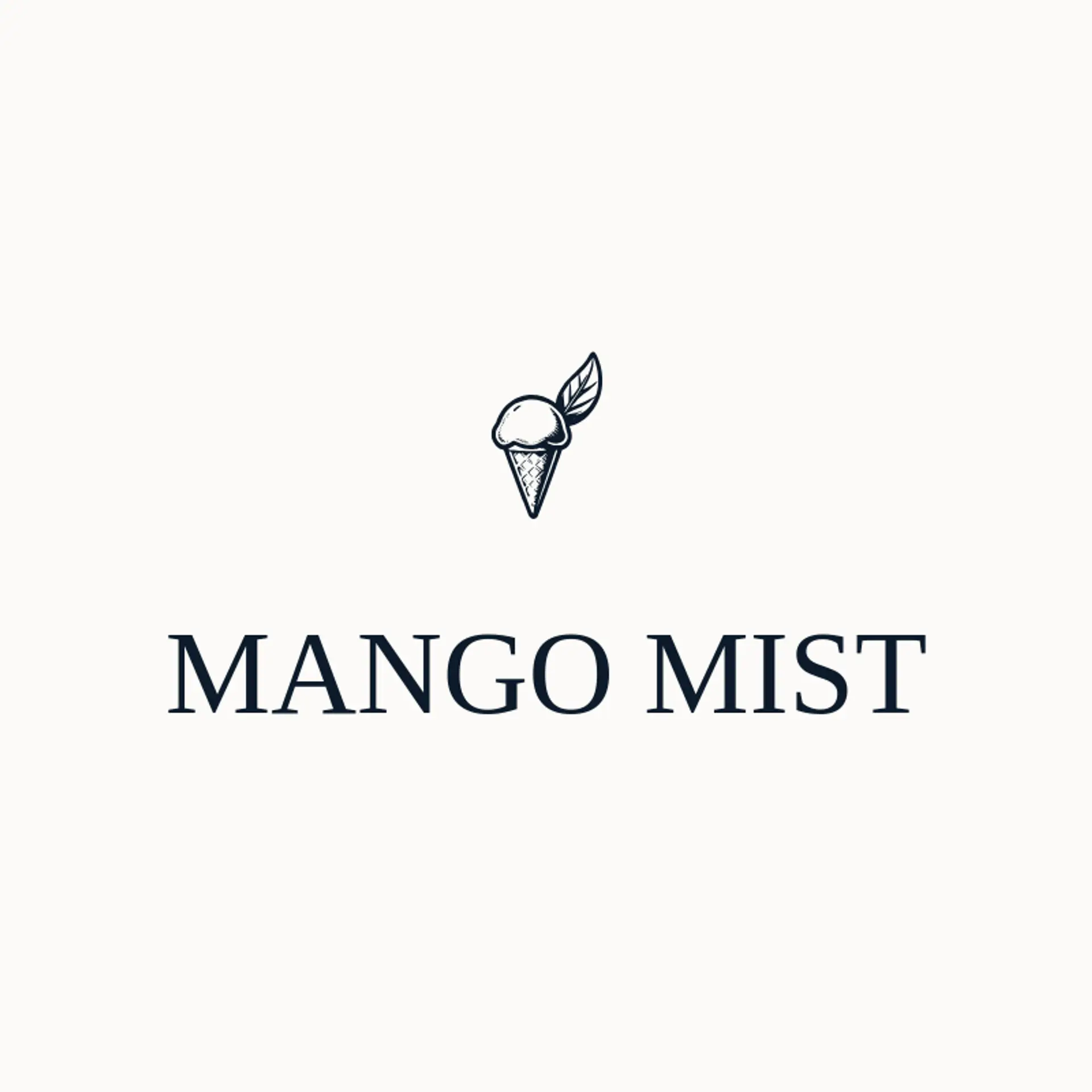 Mango Mist logo for snow cone