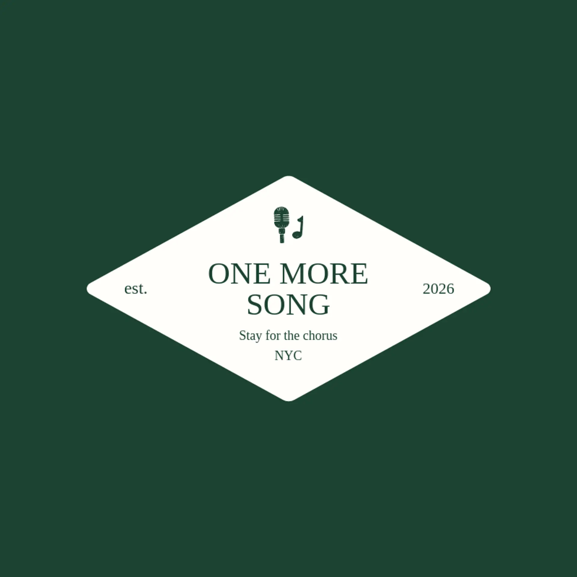 One More Song logo for karaoke