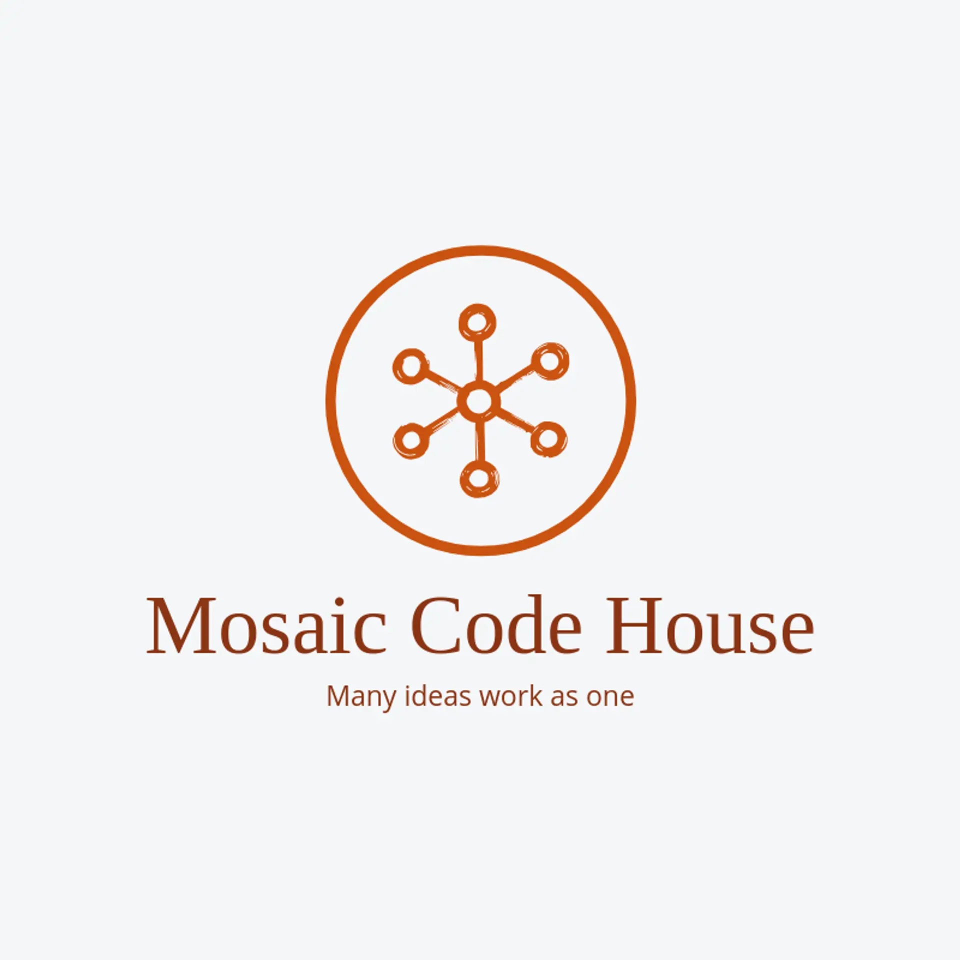 Mosaic Code House logo for information technology