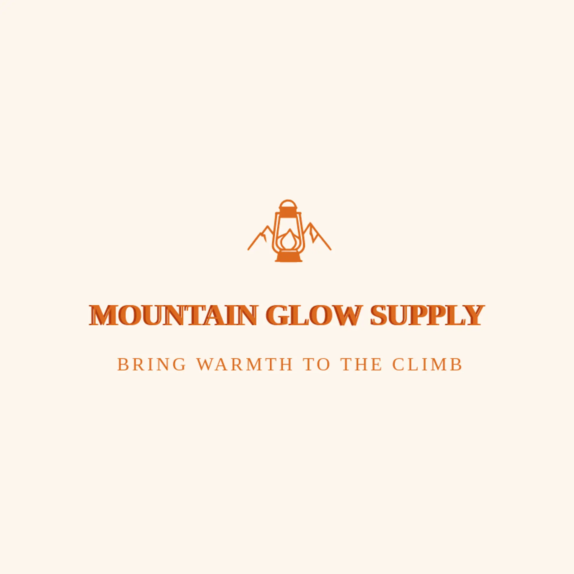 Mountain Glow Supply logo for lantern