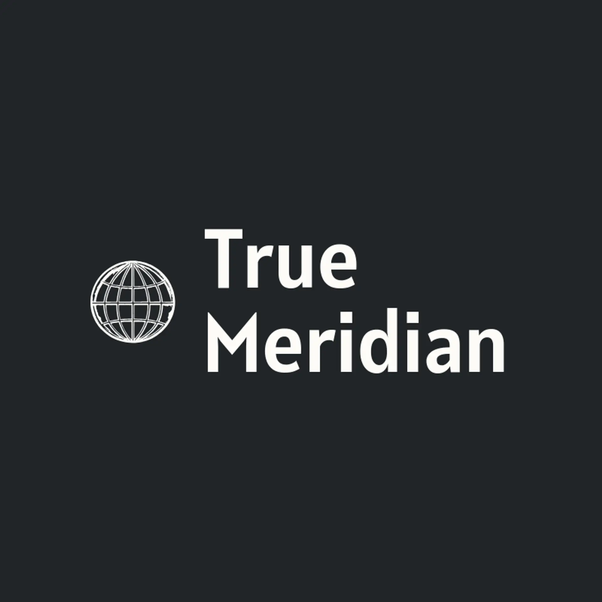 True Meridian logo for globe