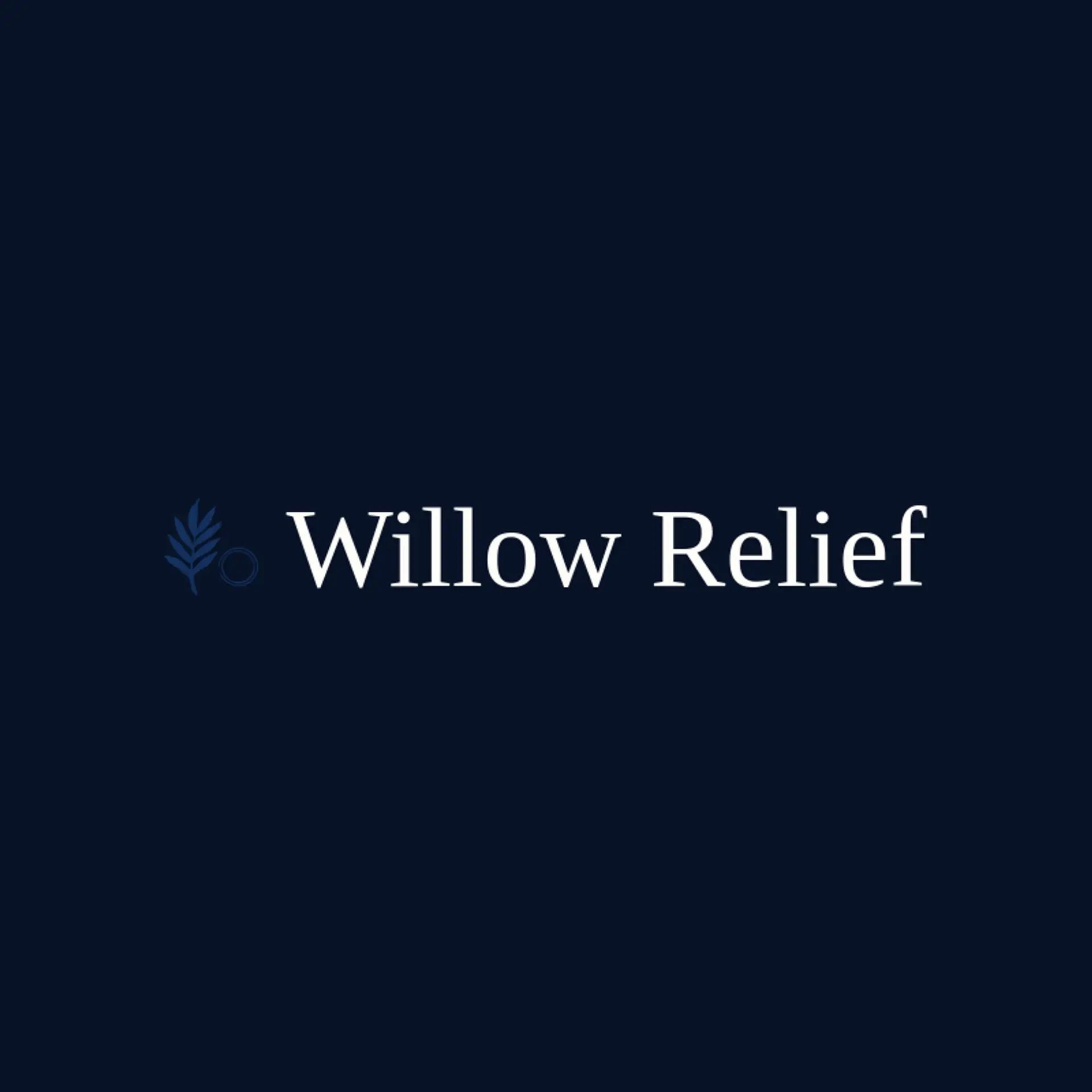 Willow Relief logo for donation