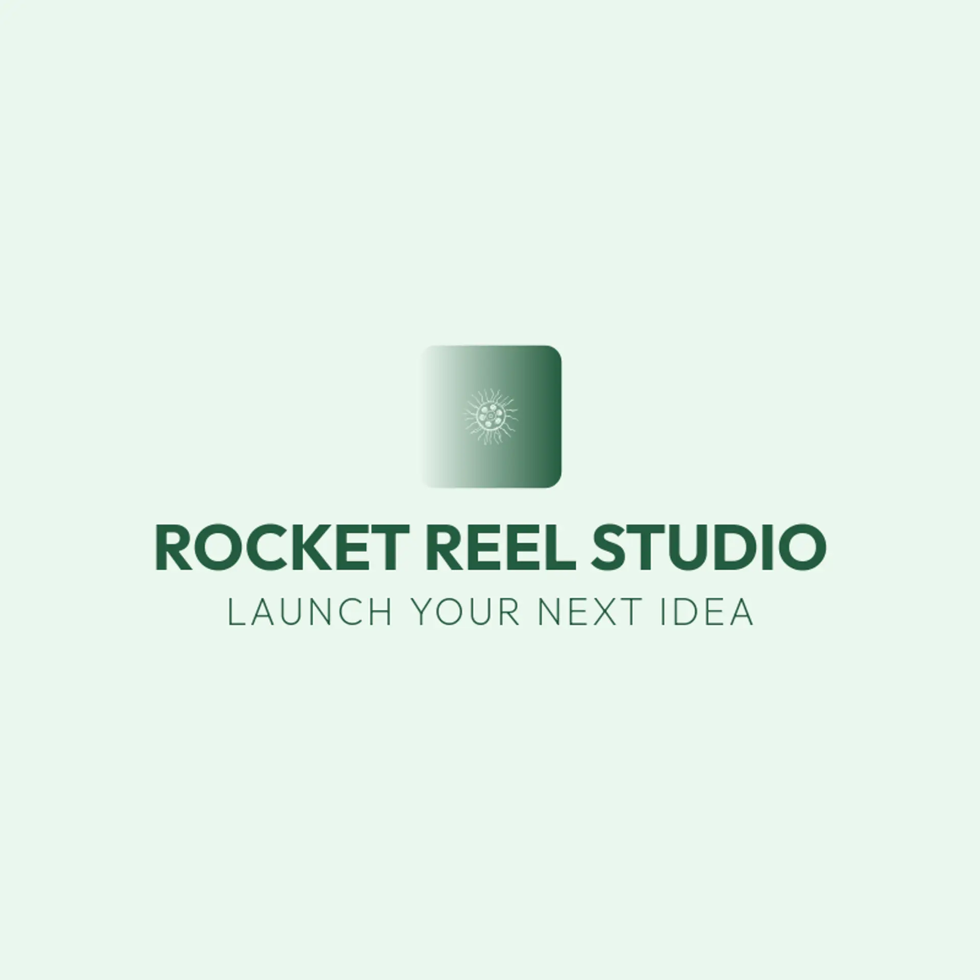 Rocket Reel Studio logo for video