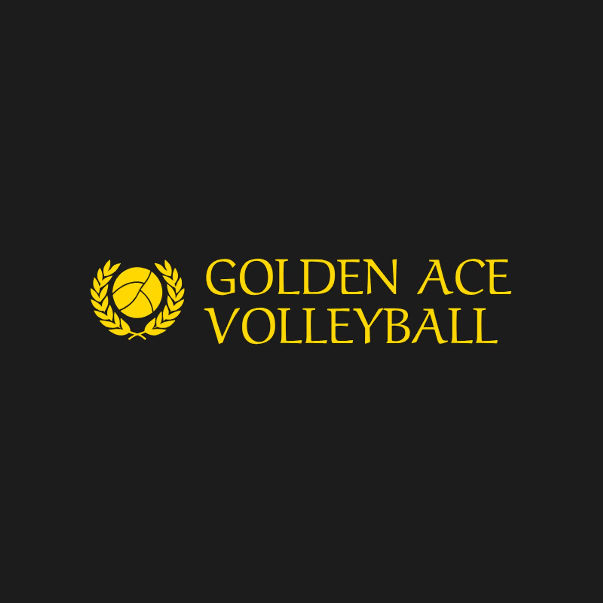 Golden Ace Volleyball logo for volleyball