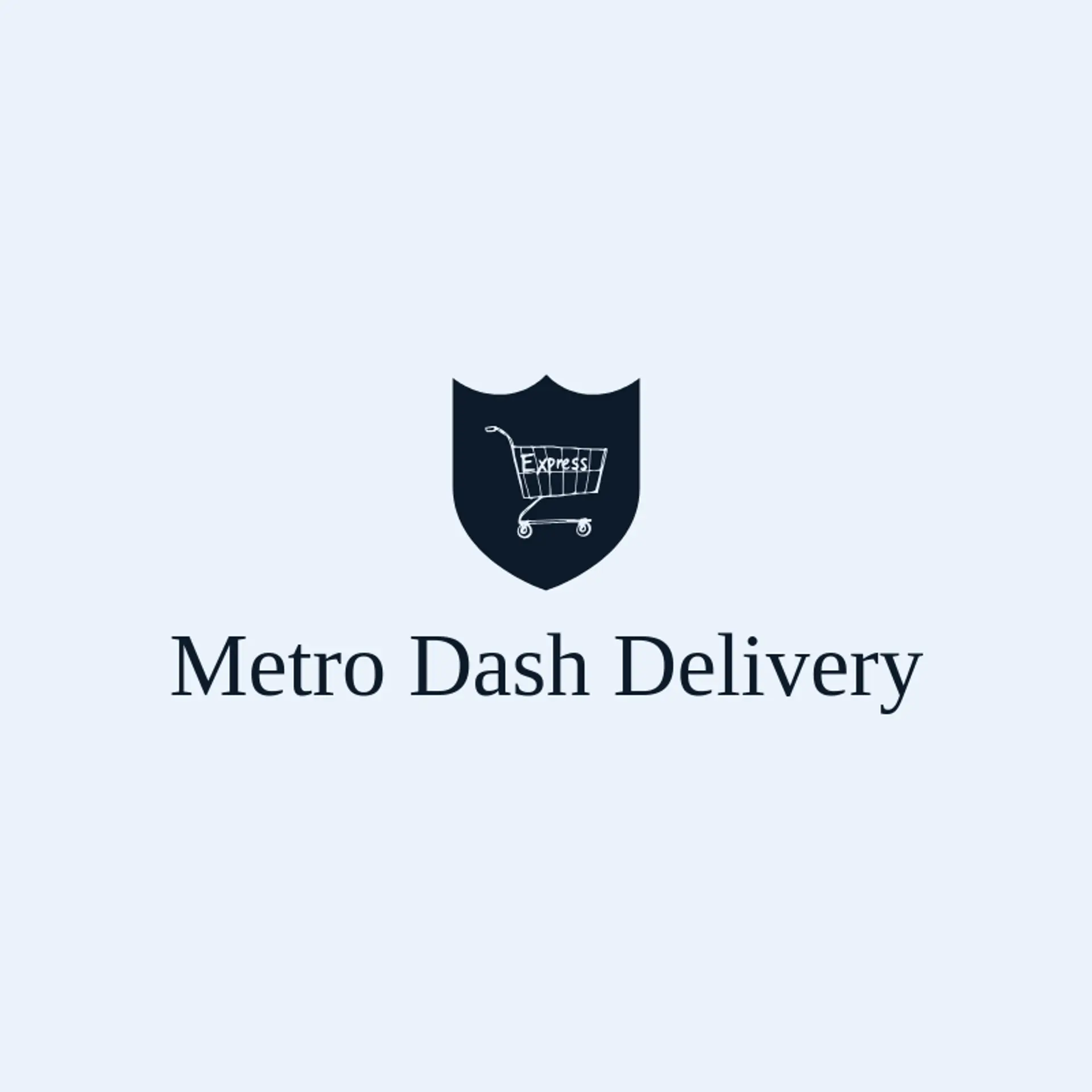 Metro Dash Delivery logo for express