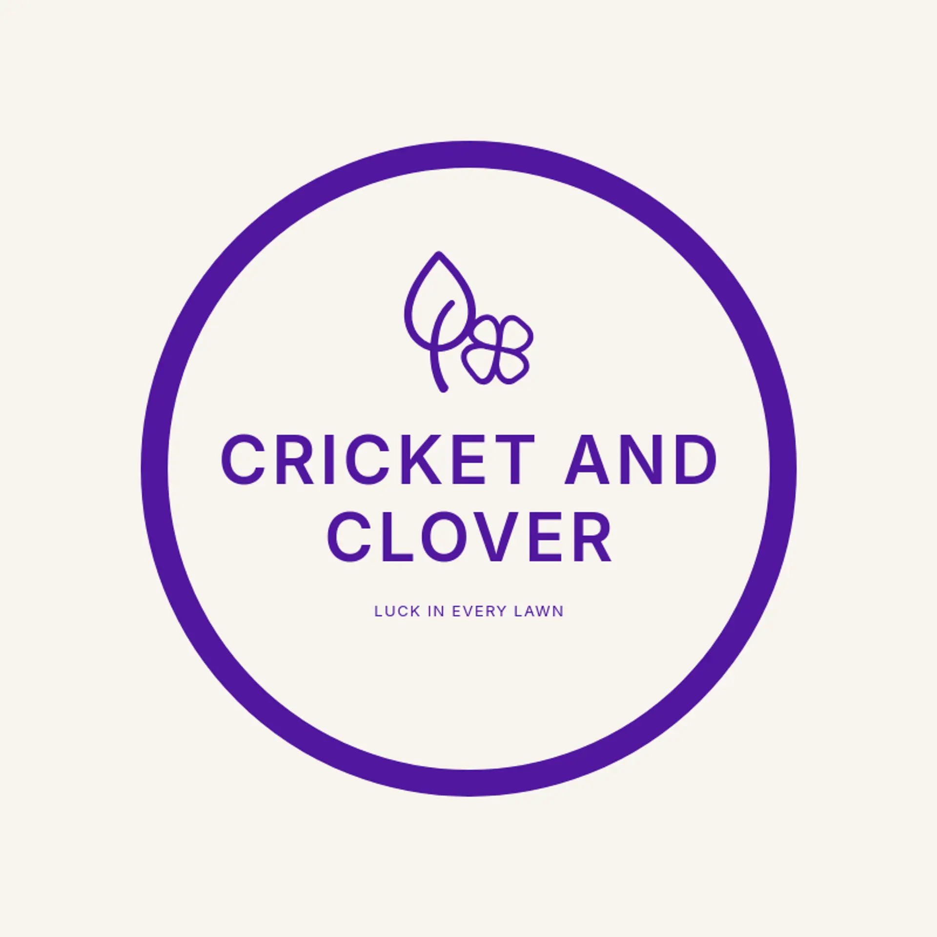 Cricket and Clover logo for garden