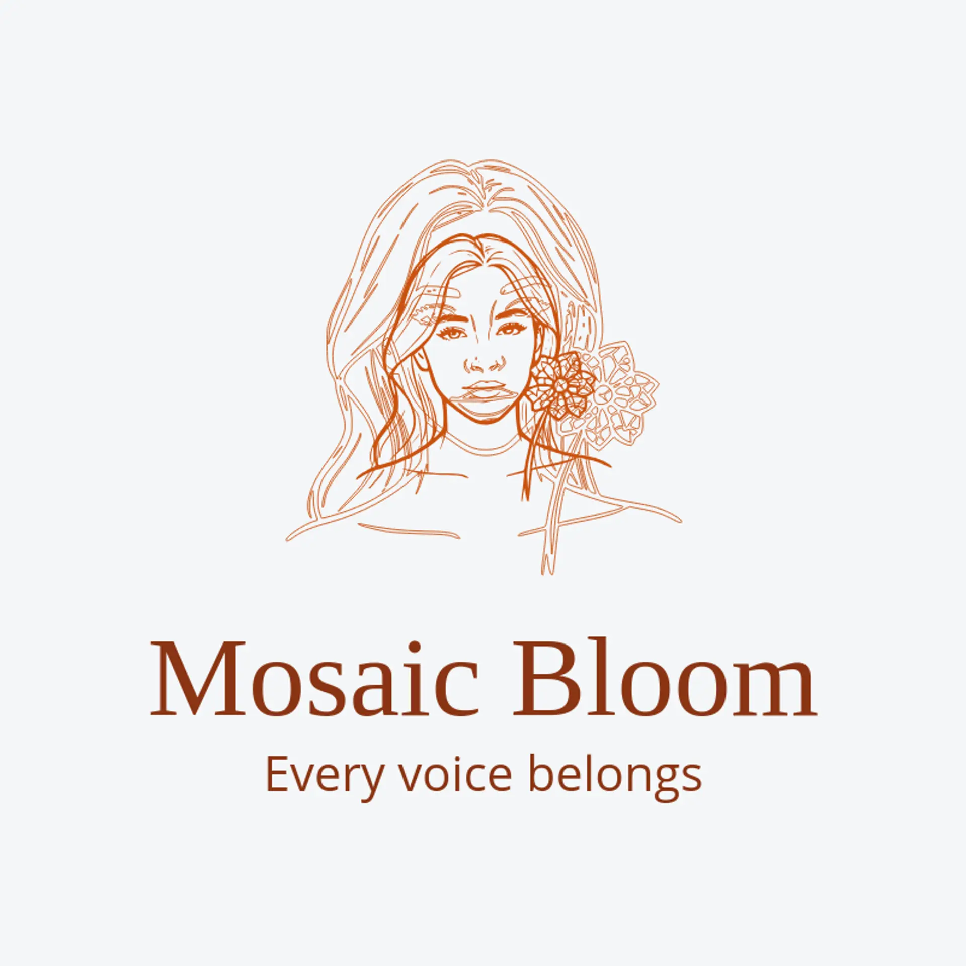 Mosaic Bloom logo for woman