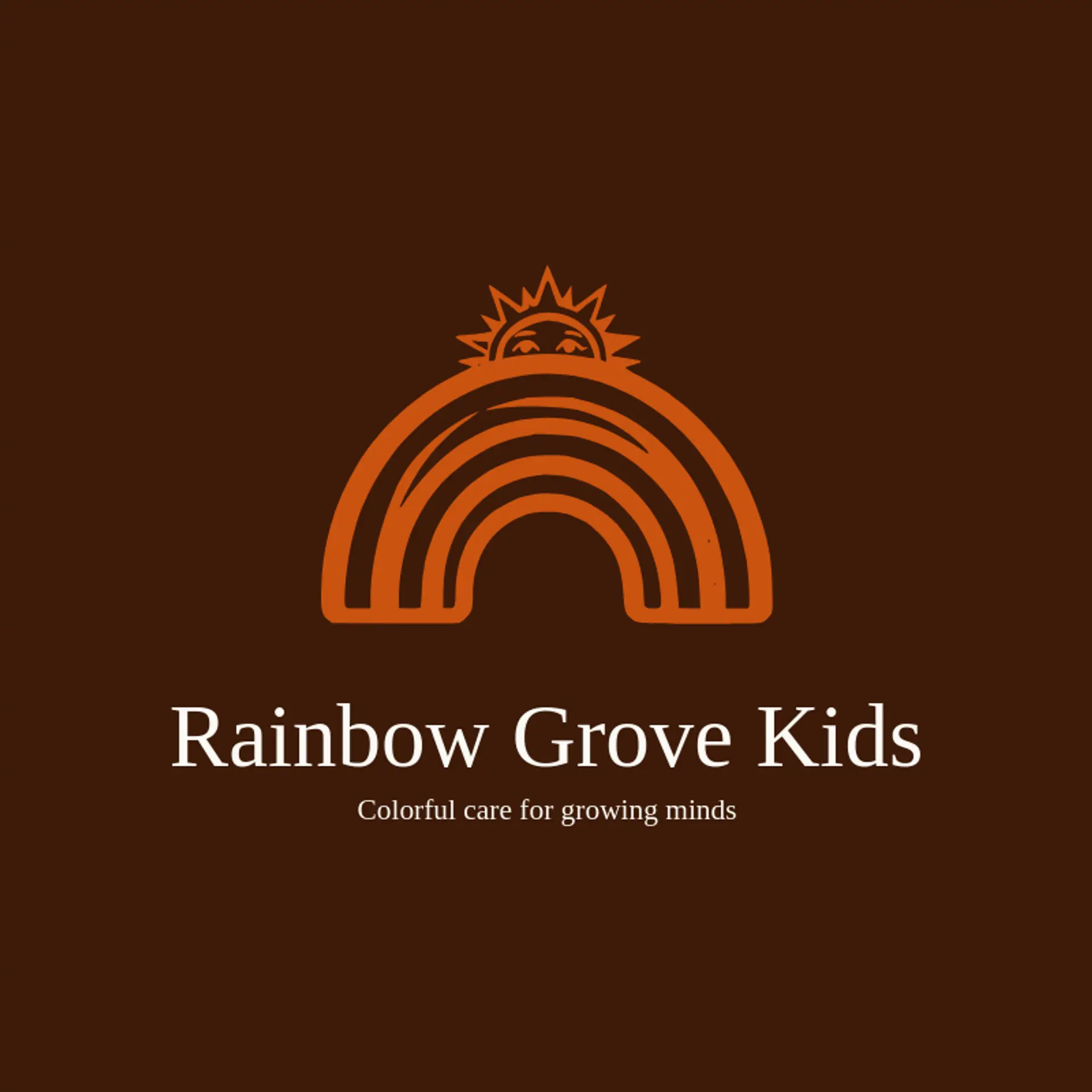 Rainbow Grove Kids logo for childcare