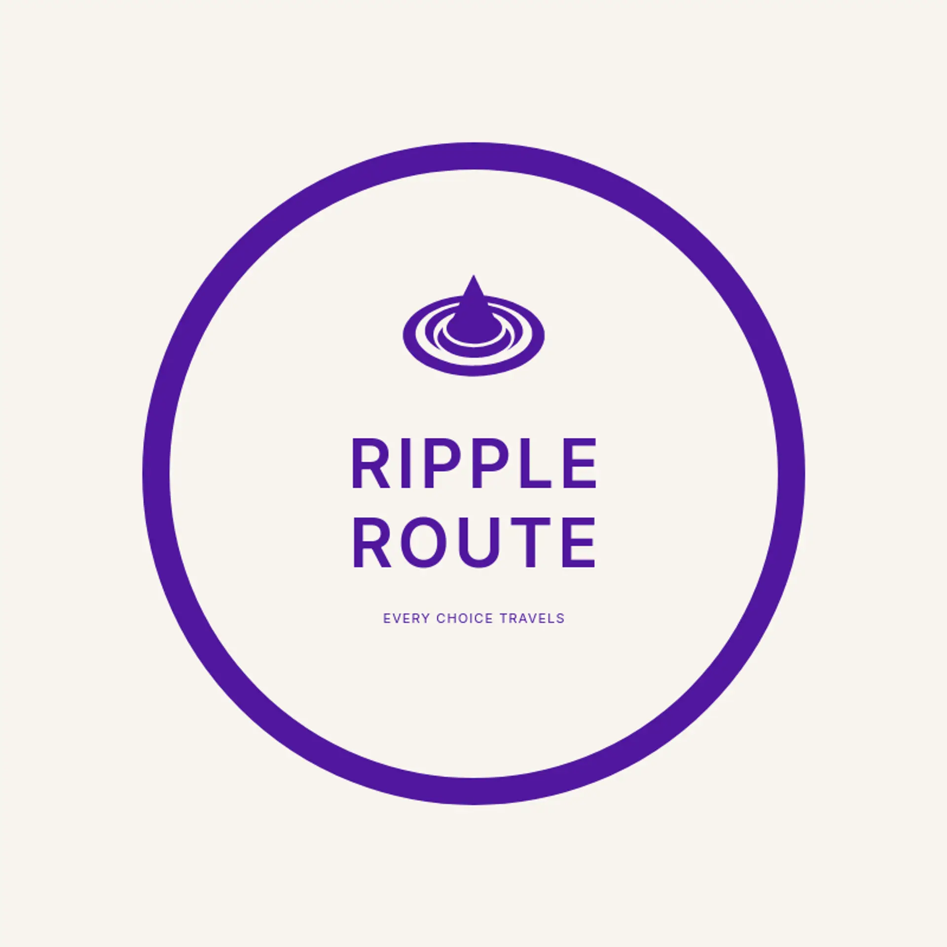 Ripple Route logo for water