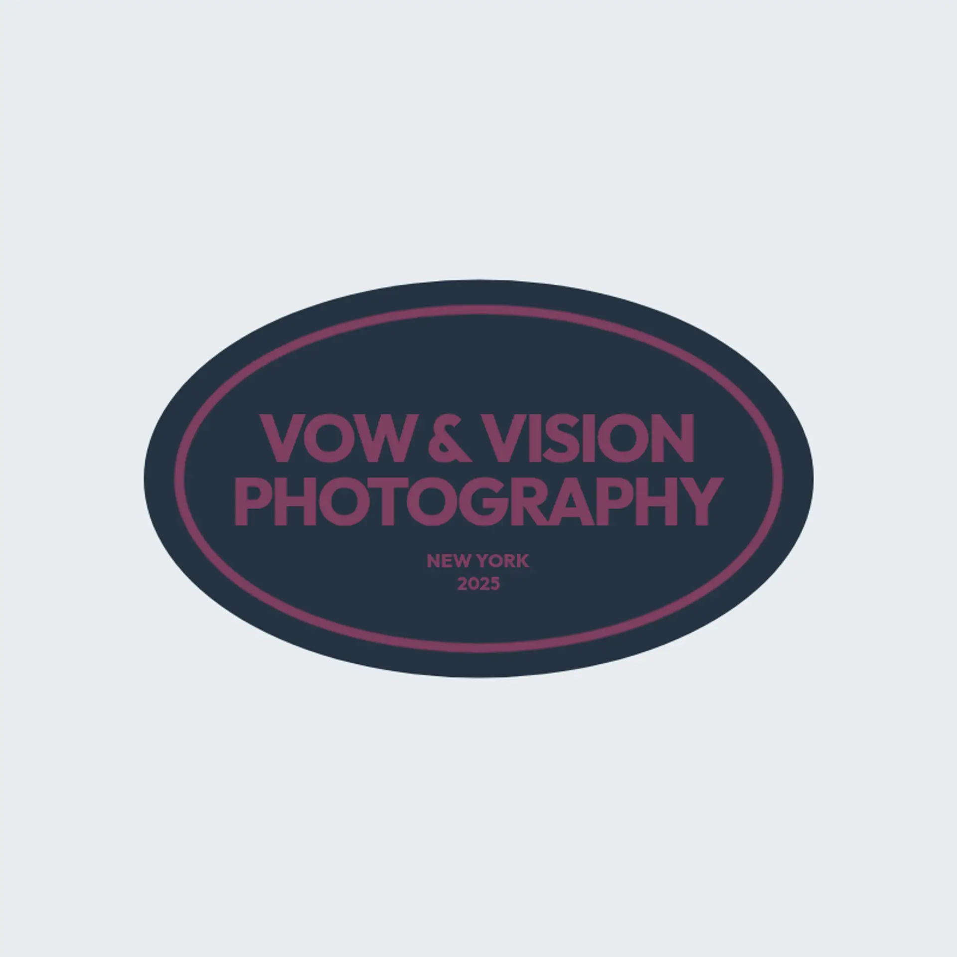 Vow & Vision Photography logo for wedding photographer