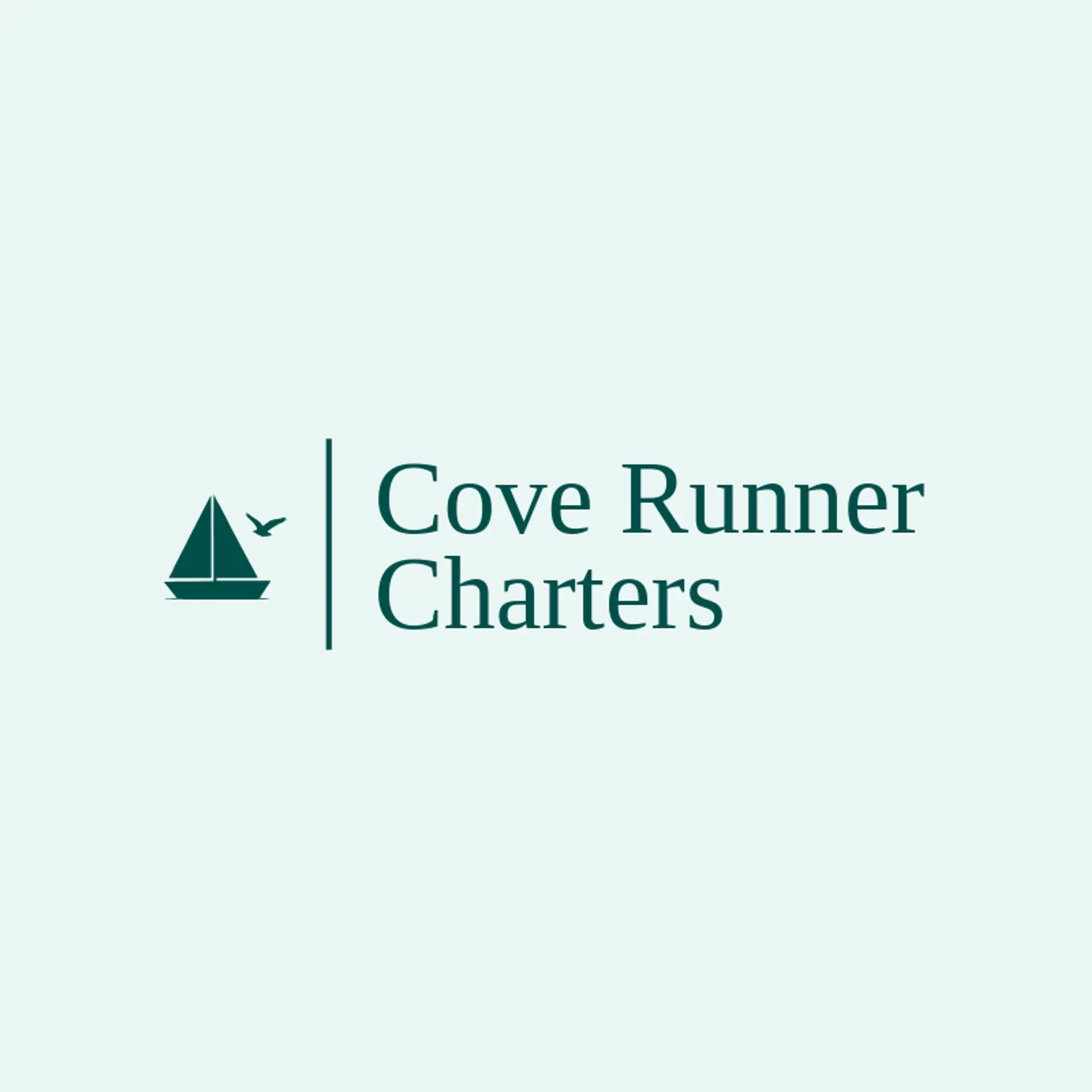 Cove Runner Charters logo for sailboat