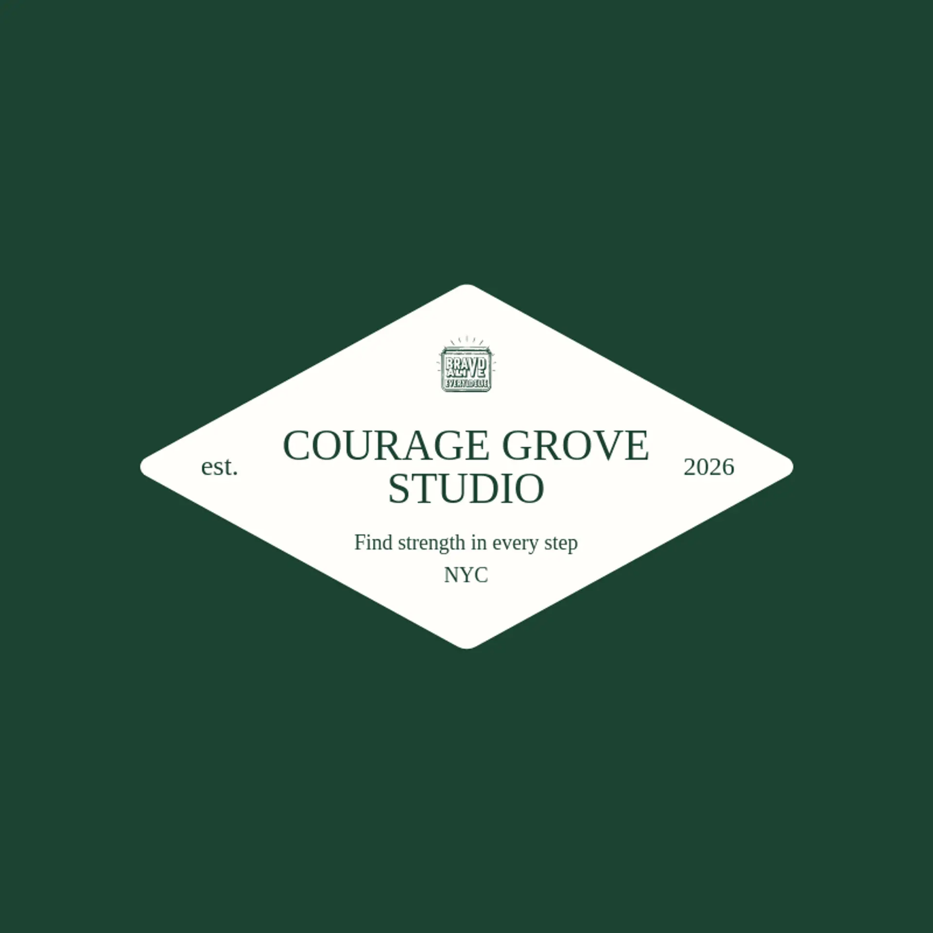 Courage Grove Studio logo for brave