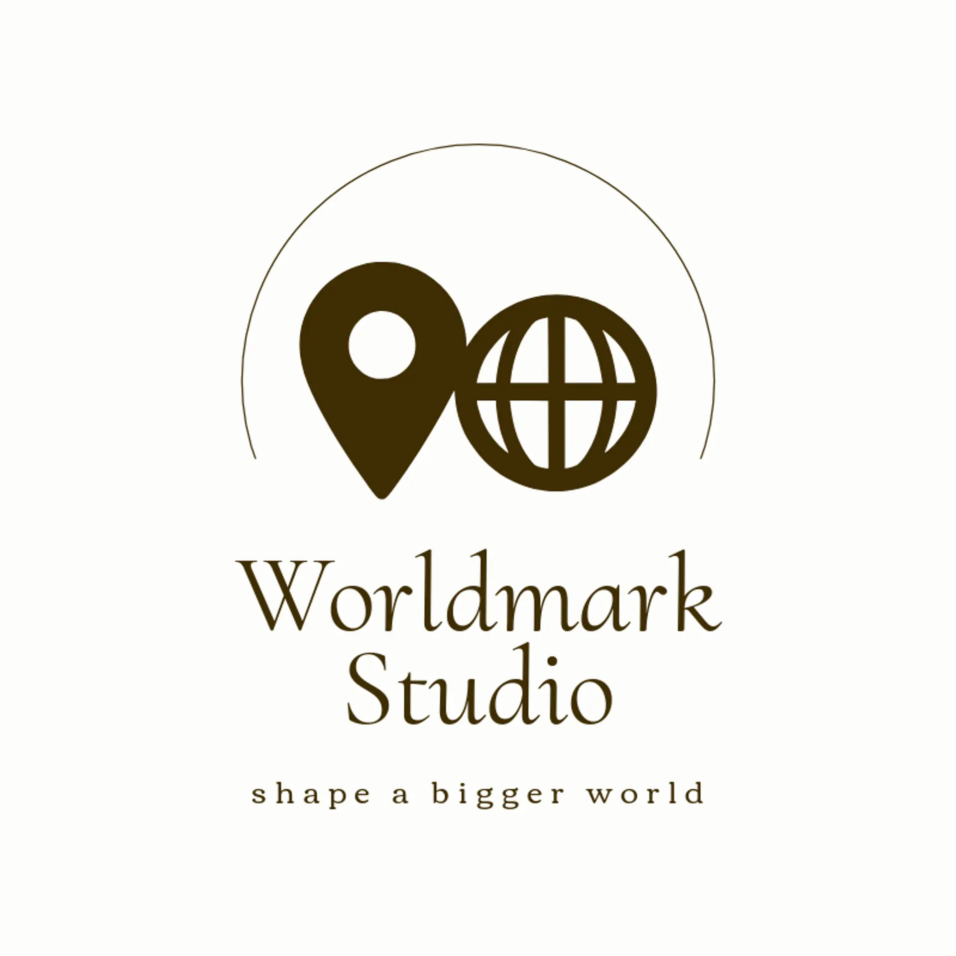 Worldmark Studio logo for globe