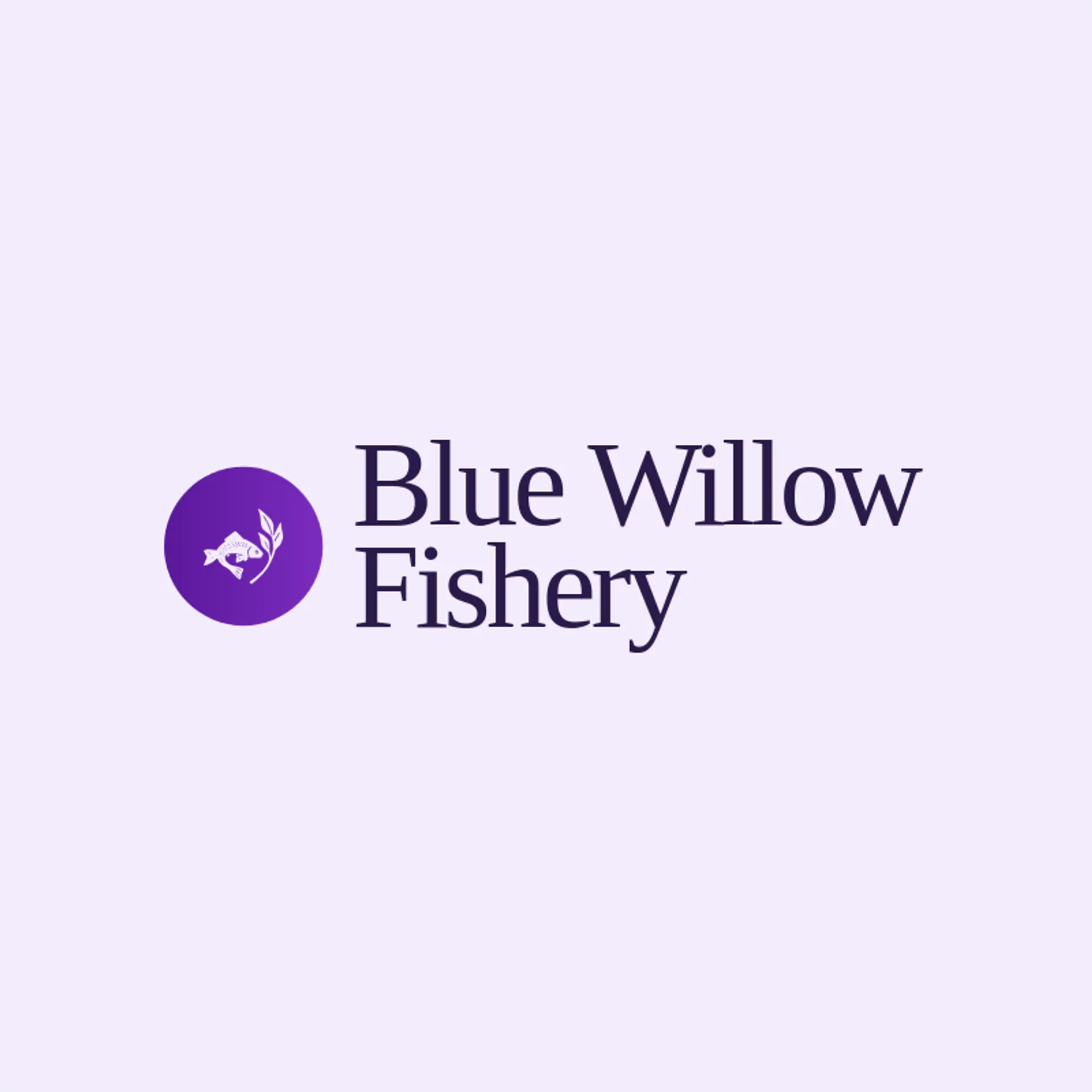 Blue Willow Fishery logo for carp