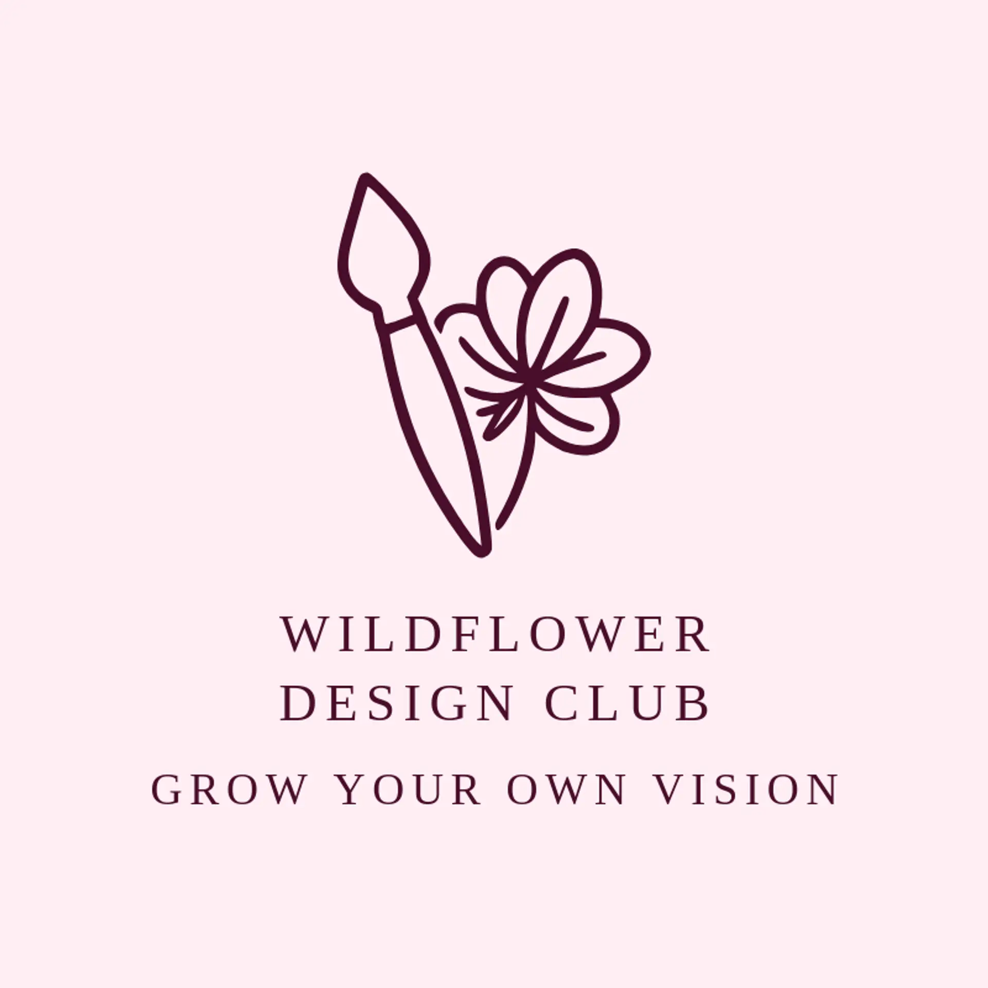 Wildflower Design Club logo for artistic