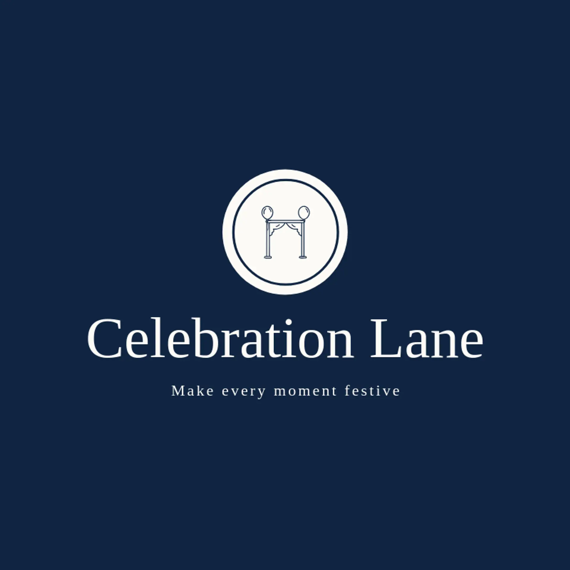 Celebration Lane logo for party rental