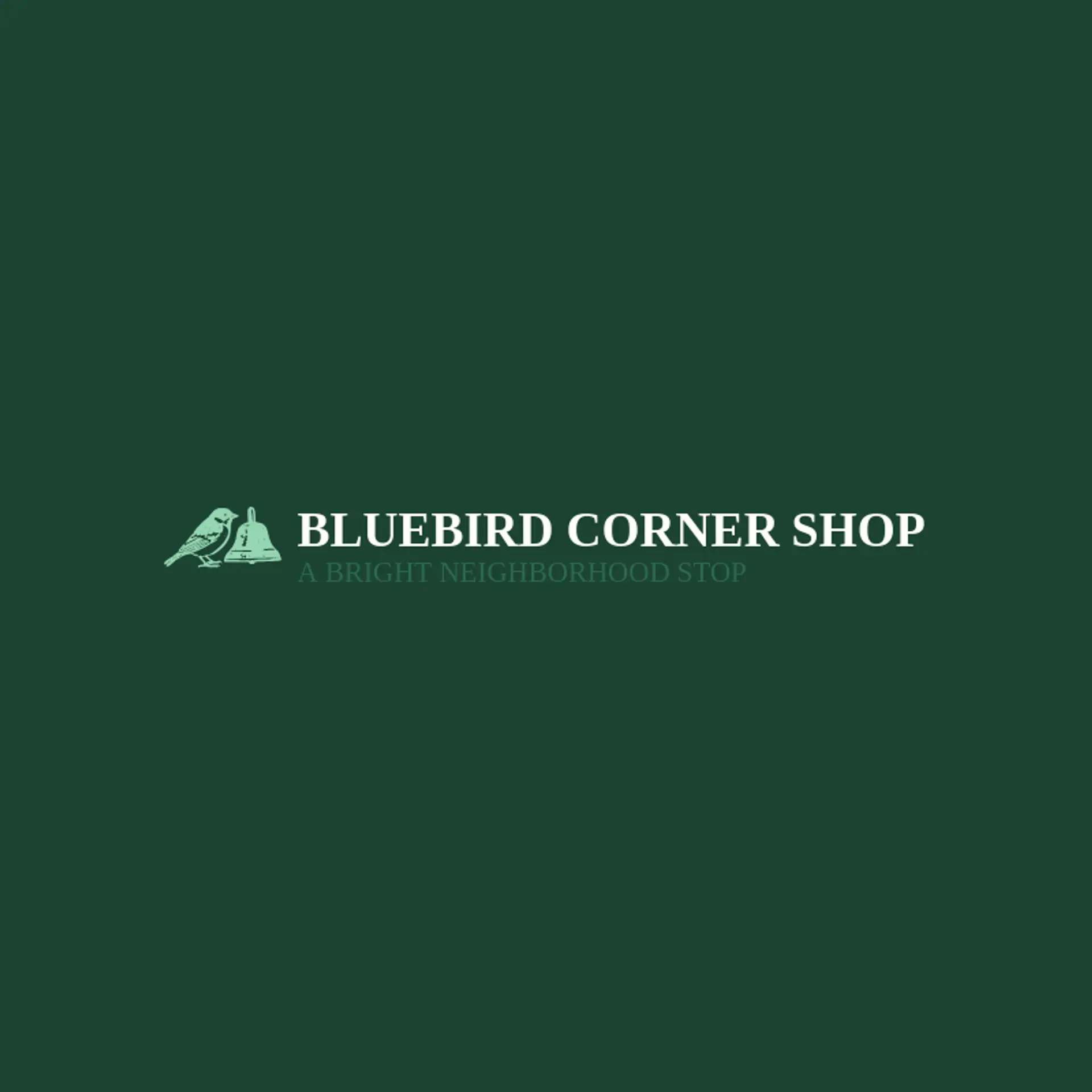 Bluebird Corner Shop logo for sparrow