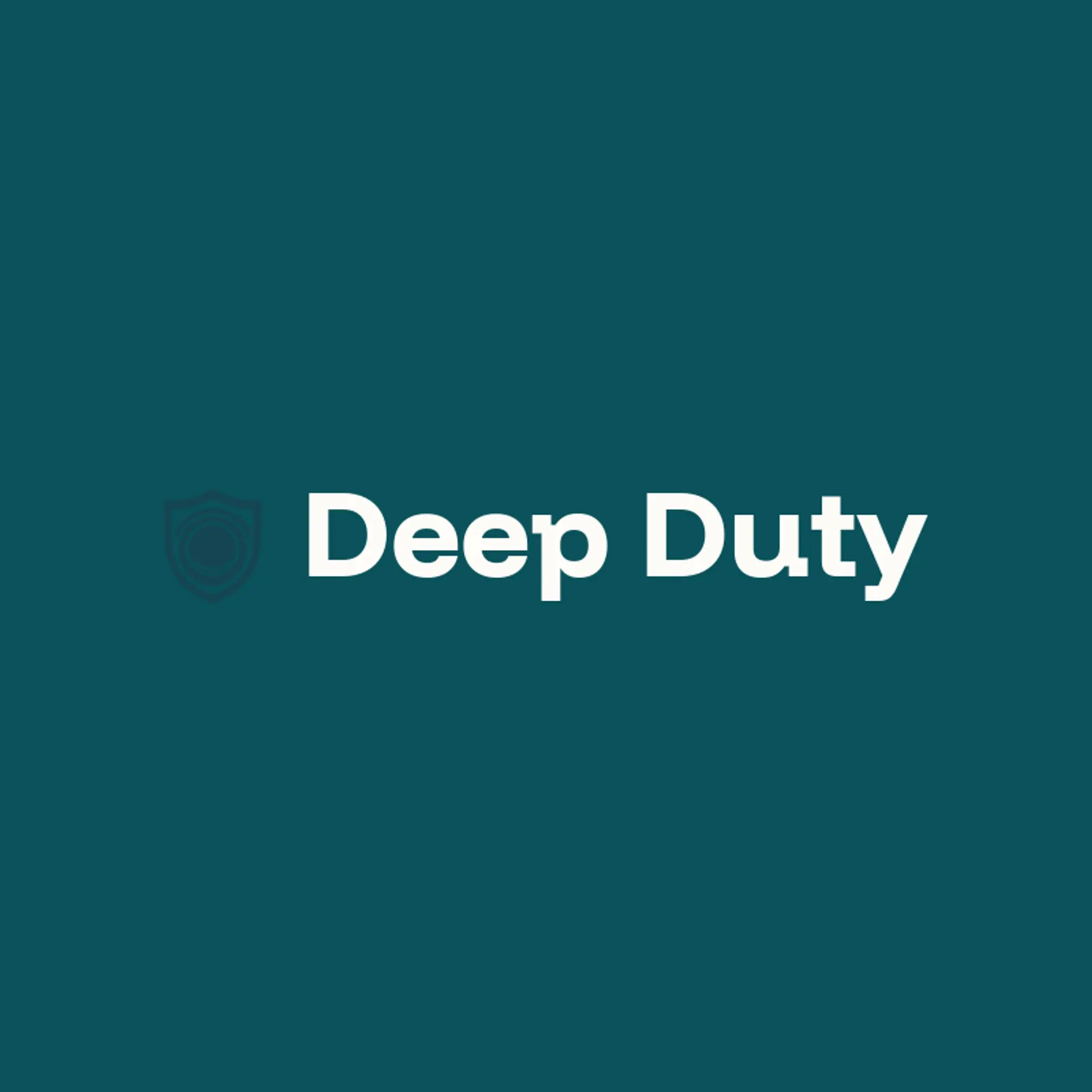 Deep Duty logo for police