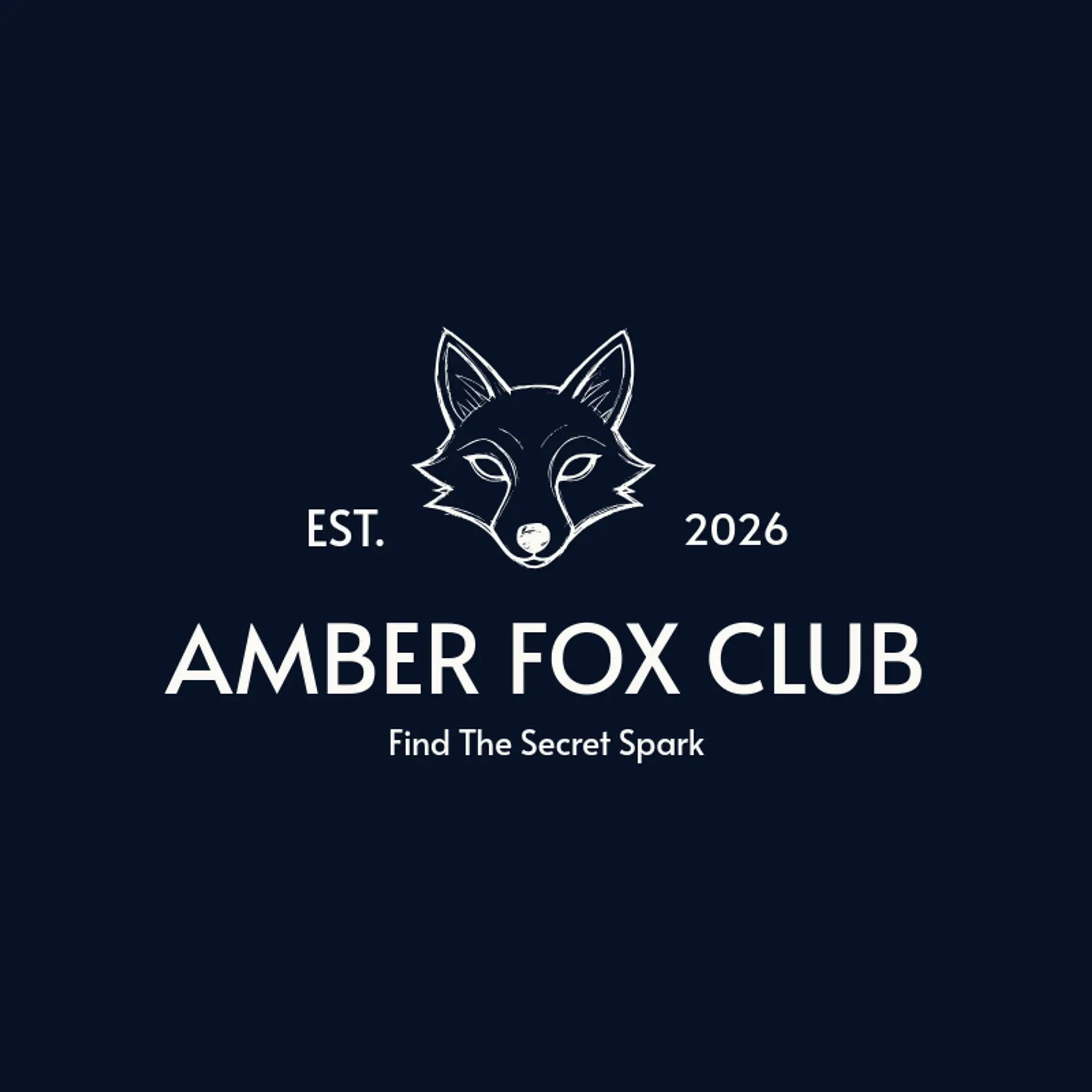 Amber Fox Club logo for anime character