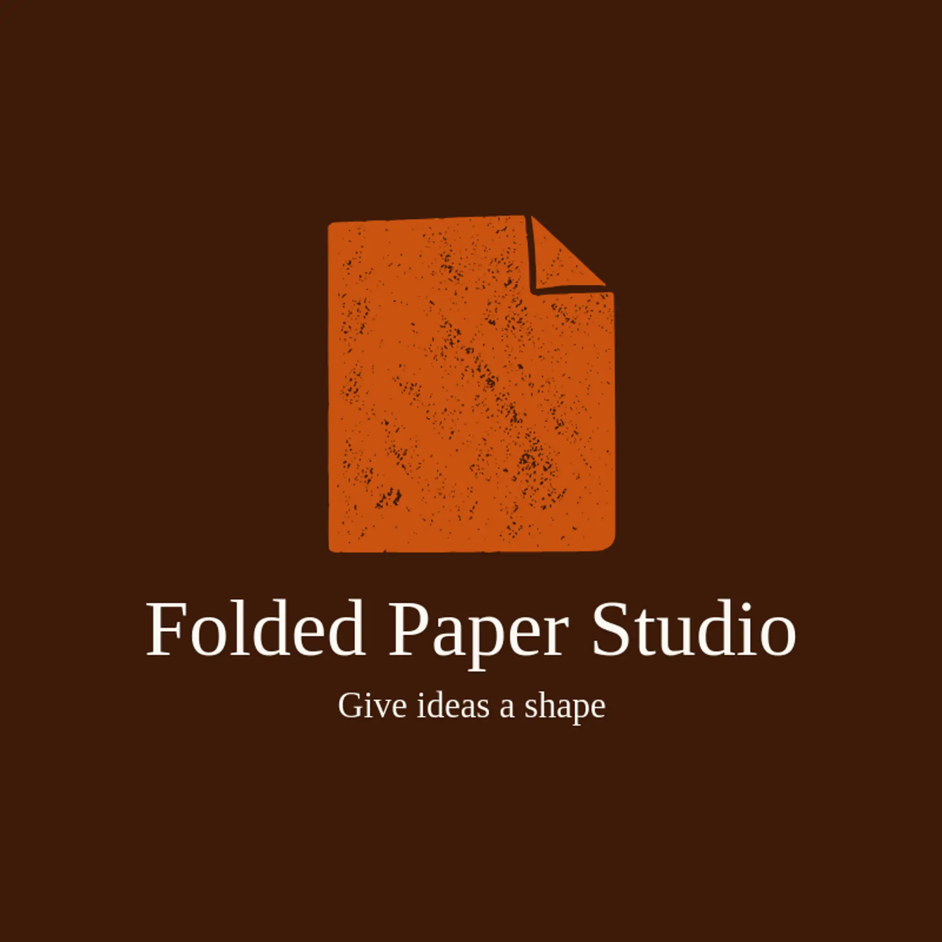 Folded Paper Studio logo for drawing