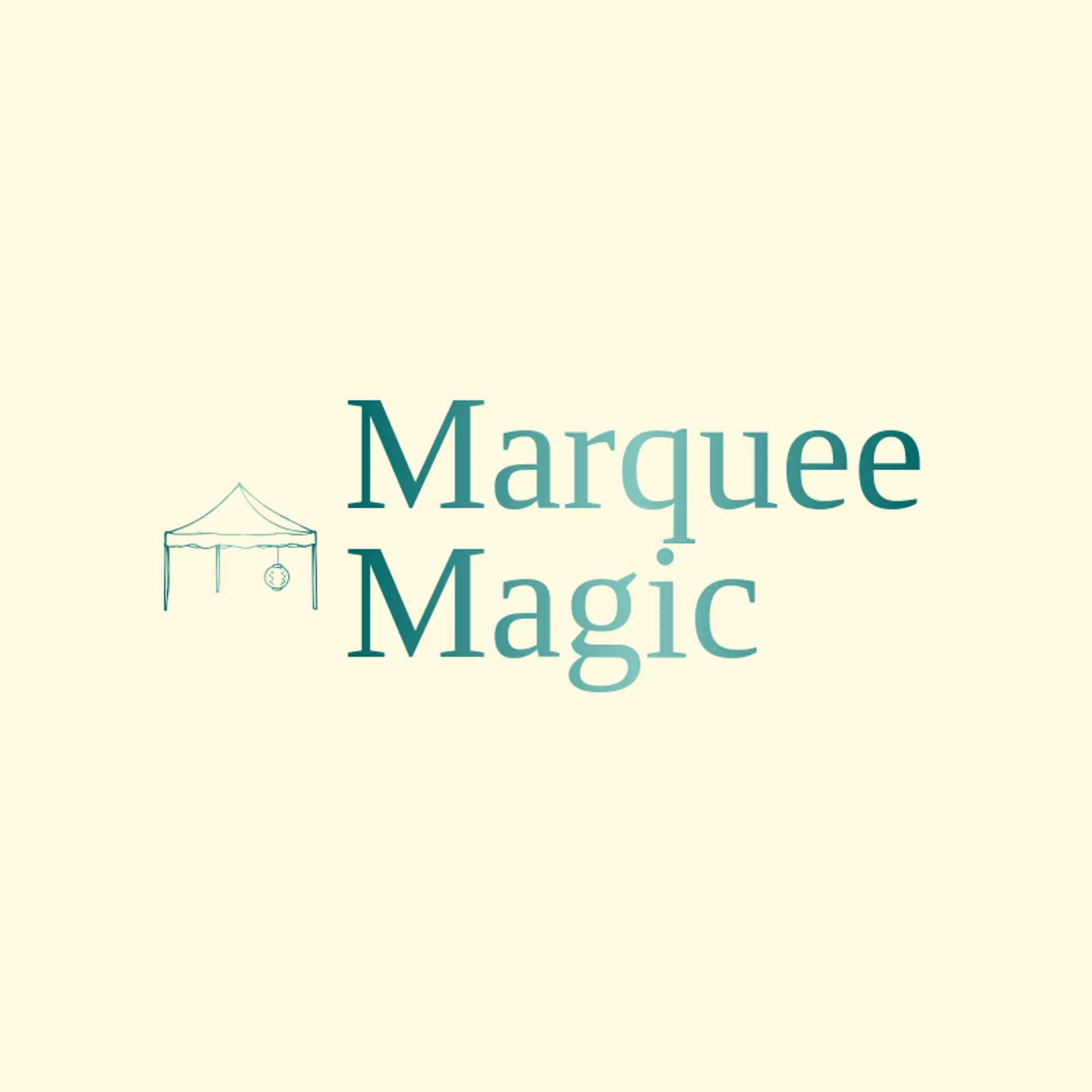 Marquee Magic logo for party rental