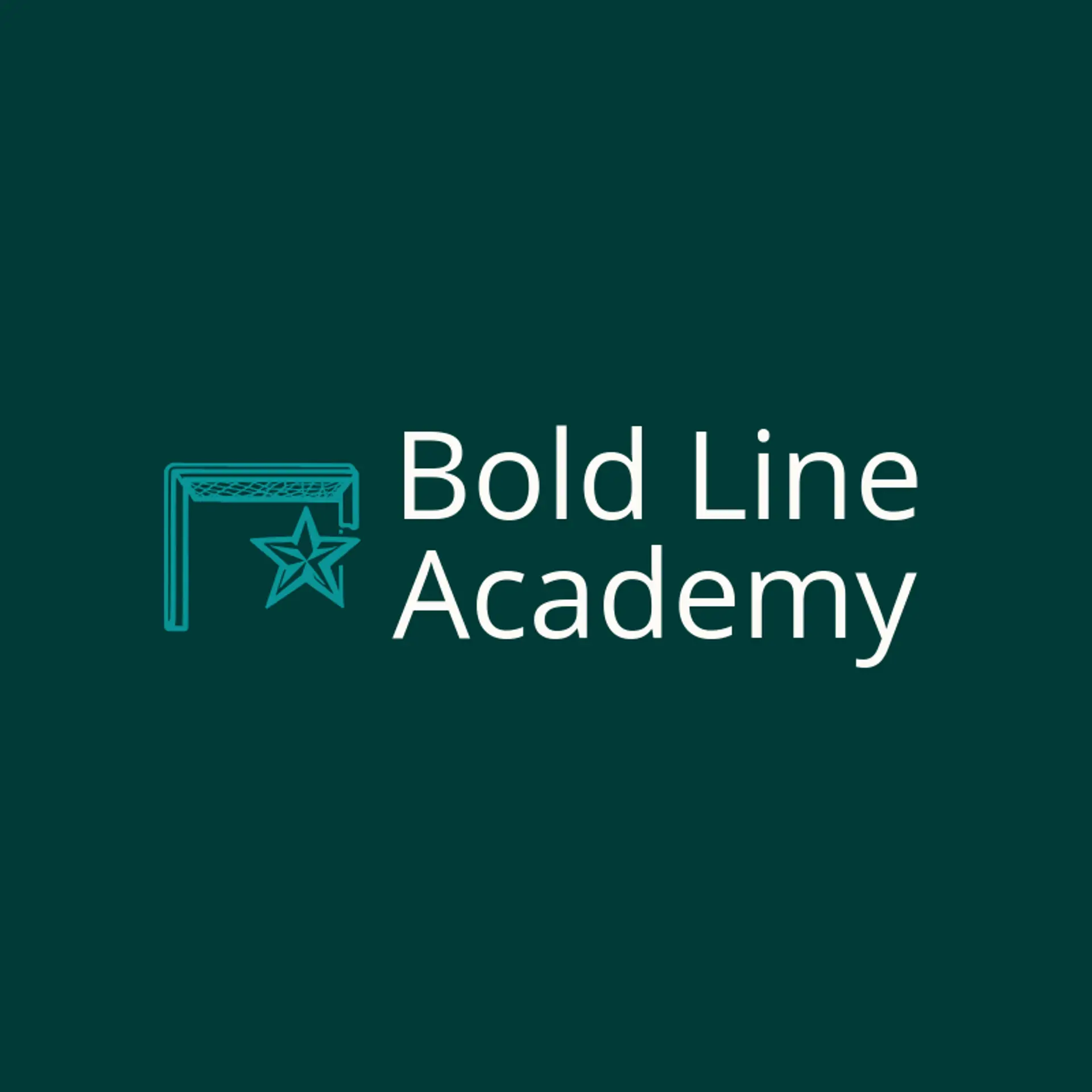 Bold Line Academy logo for american football
