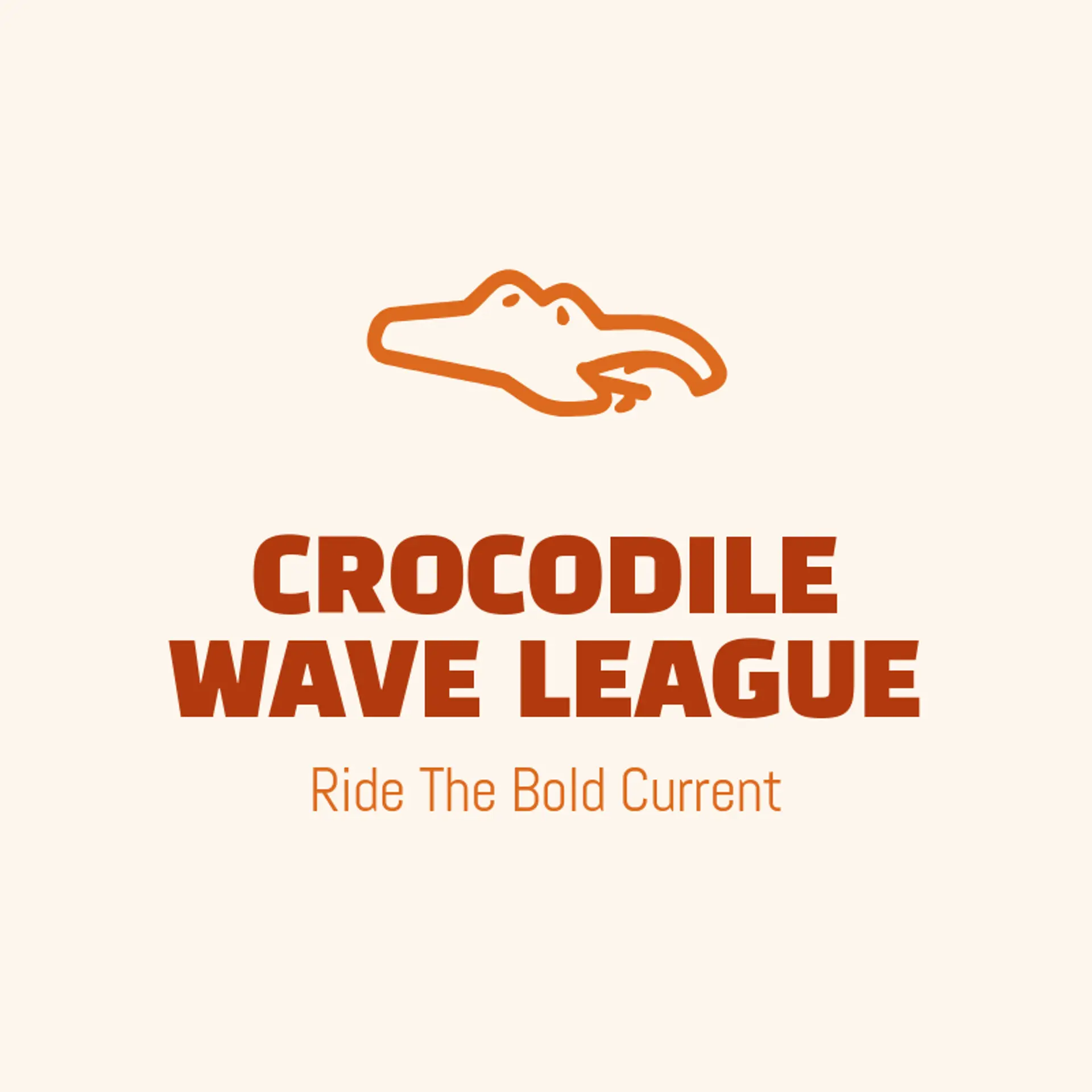 Crocodile Wave League logo for crocodile