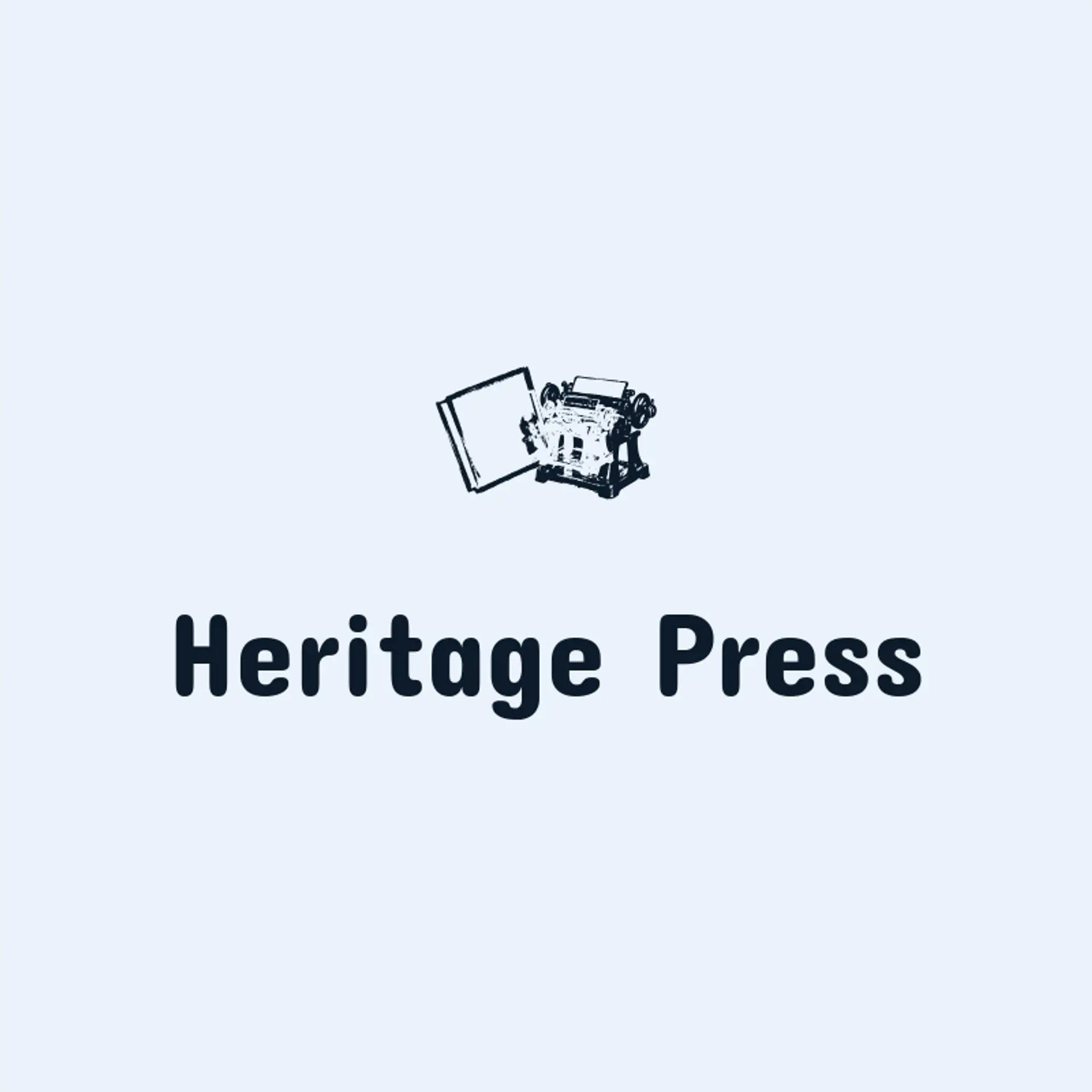 Heritage Press logo for printing press
