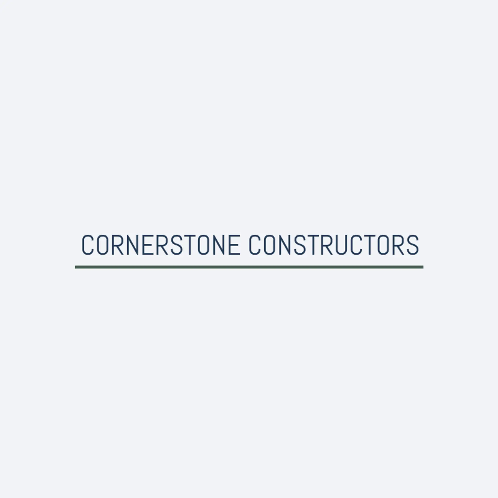 Cornerstone Constructors logo for general construction