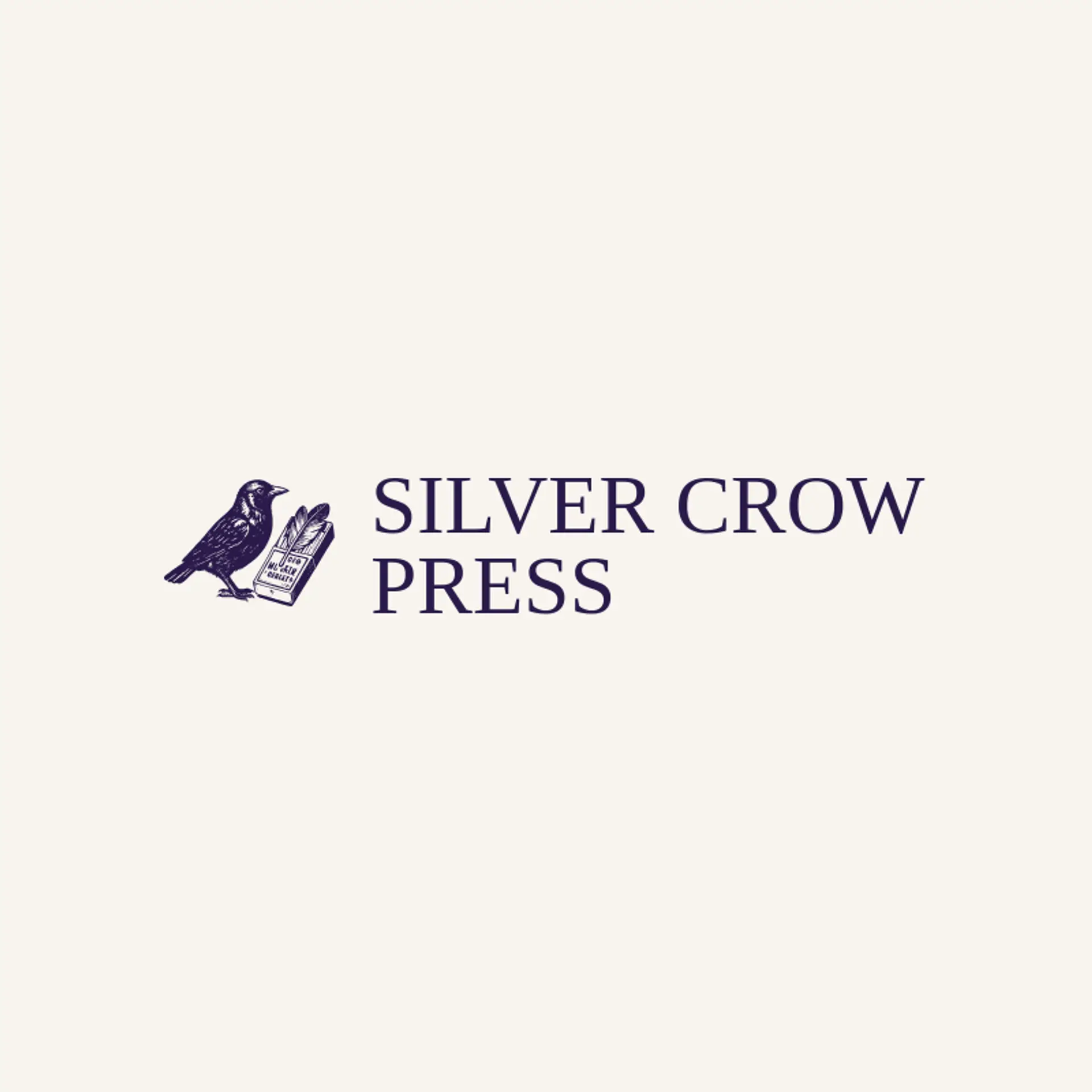Silver Crow Press logo for crow