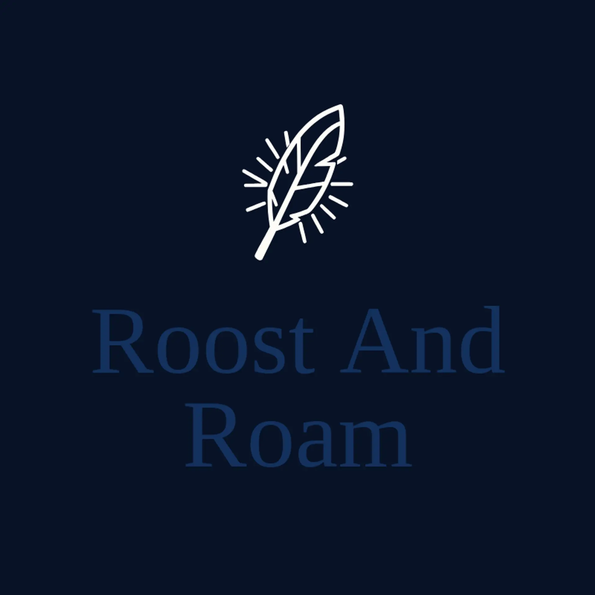 Roost And Roam logo for rooster