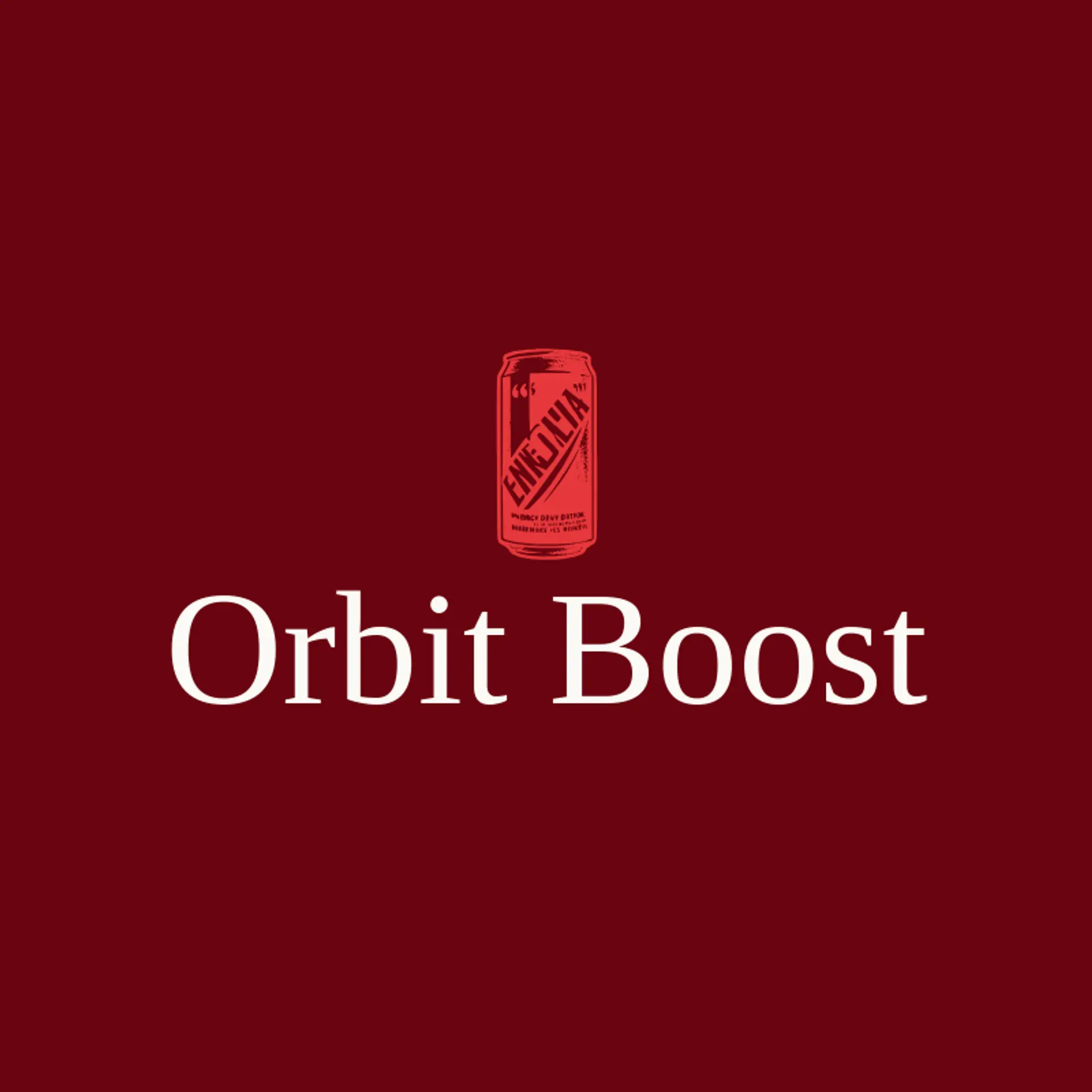 Orbit Boost logo for energy drink