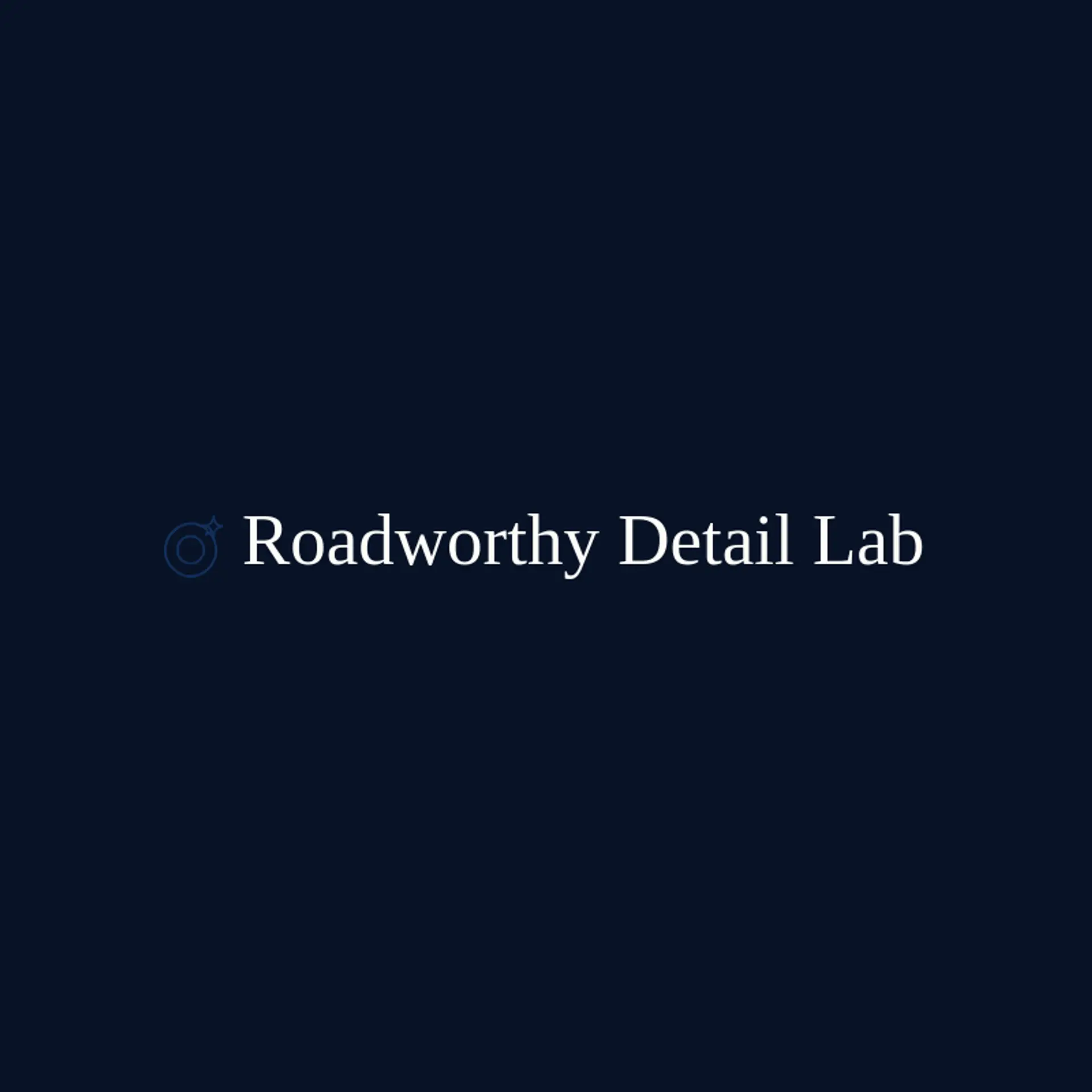 Roadworthy Detail Lab logo for detail