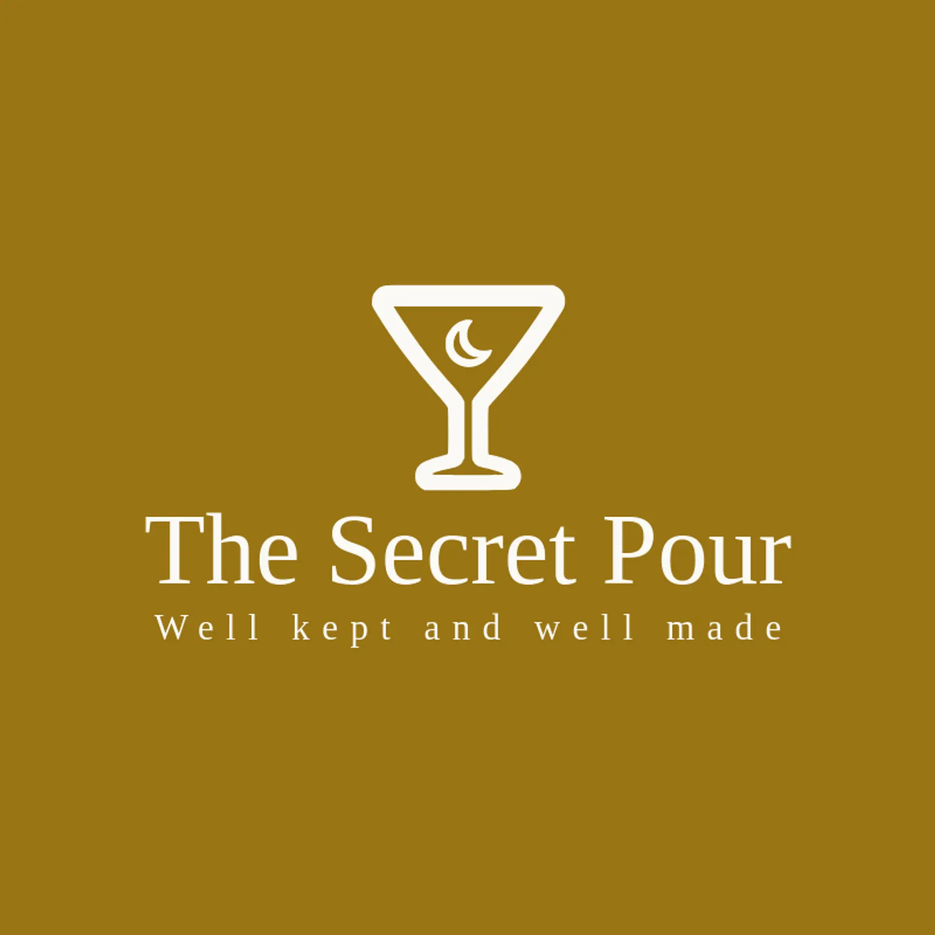 The Secret Pour logo for speakeasy