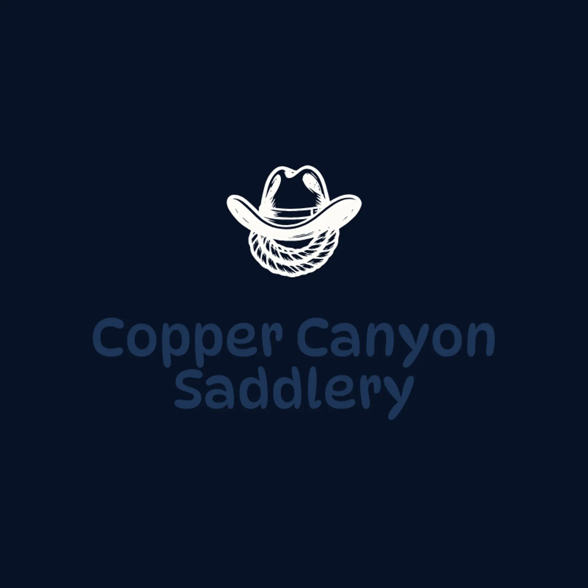 Copper Canyon Saddlery logo for cowboy hat
