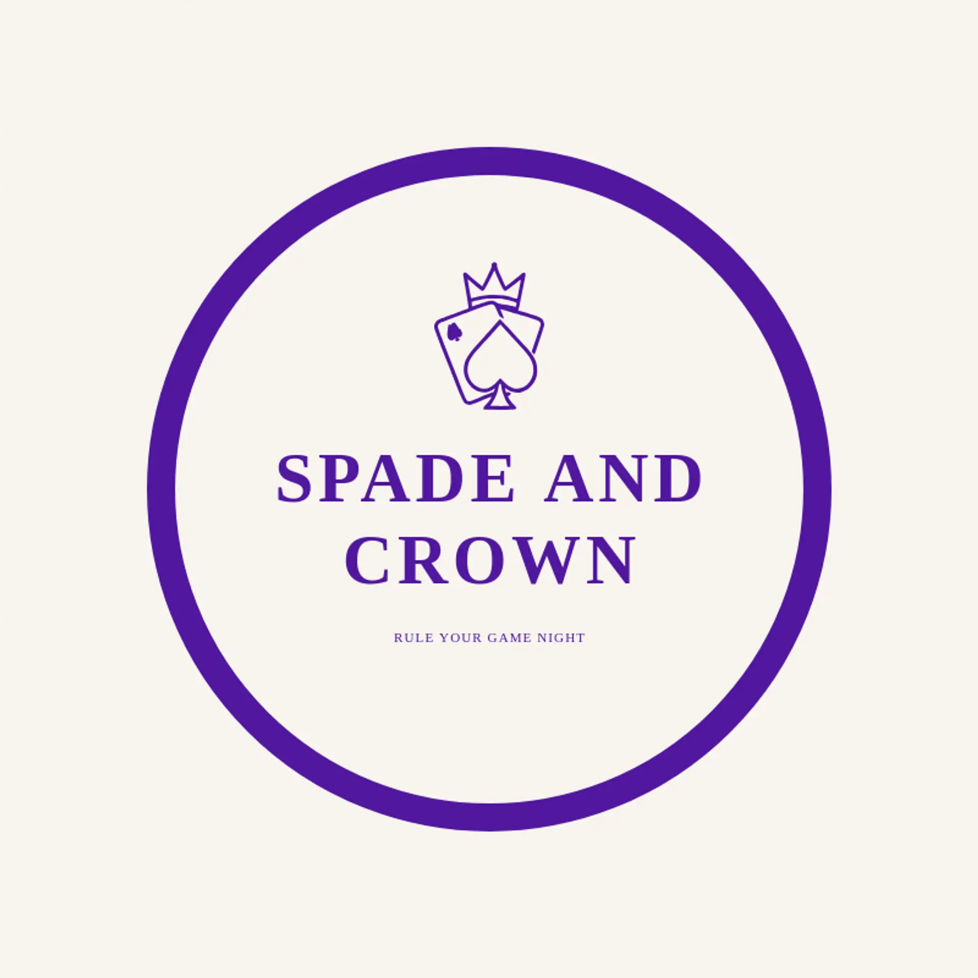 Spade and Crown logo for playing cards