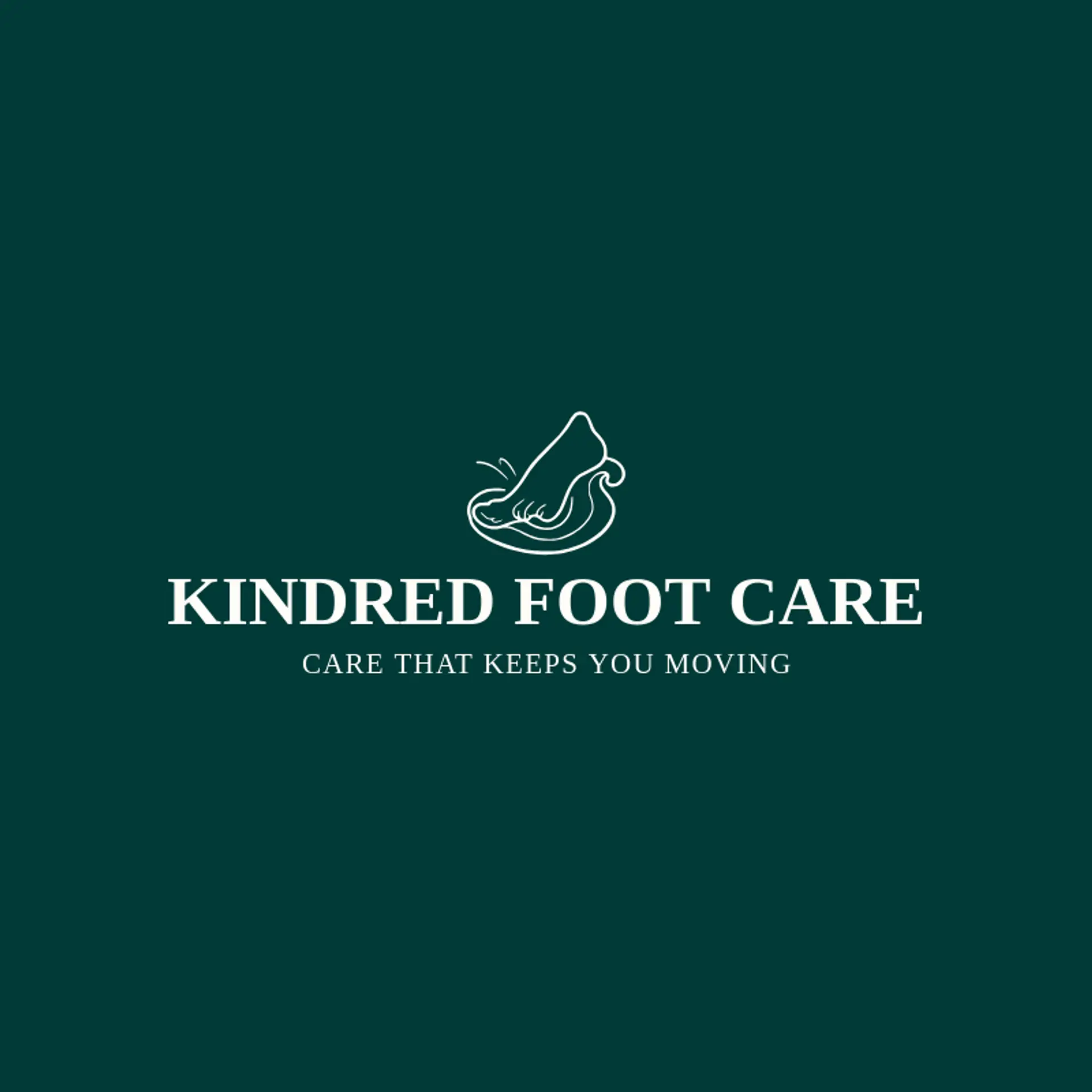 Kindred Foot Care logo for foot