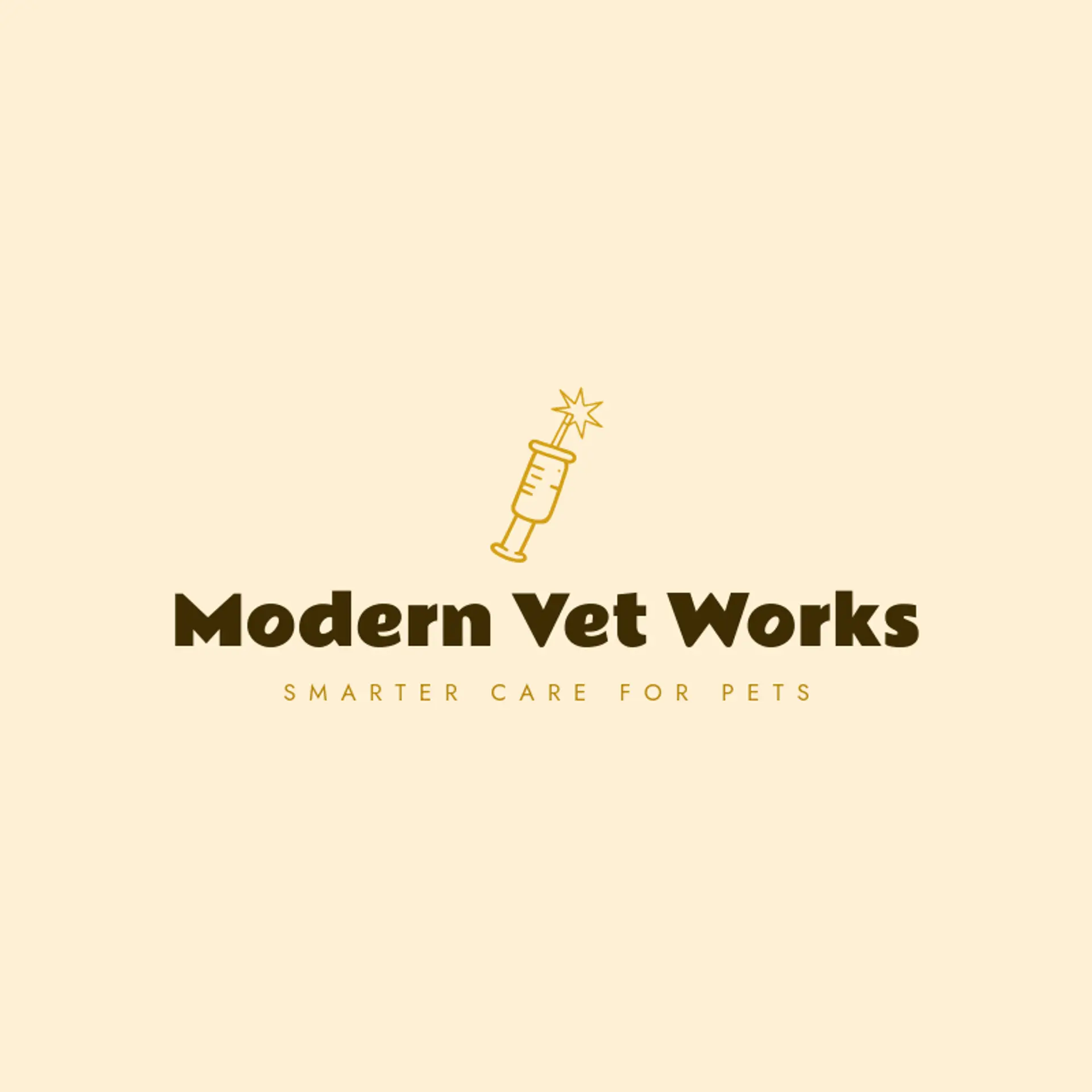Modern Vet Works logo for veterinary